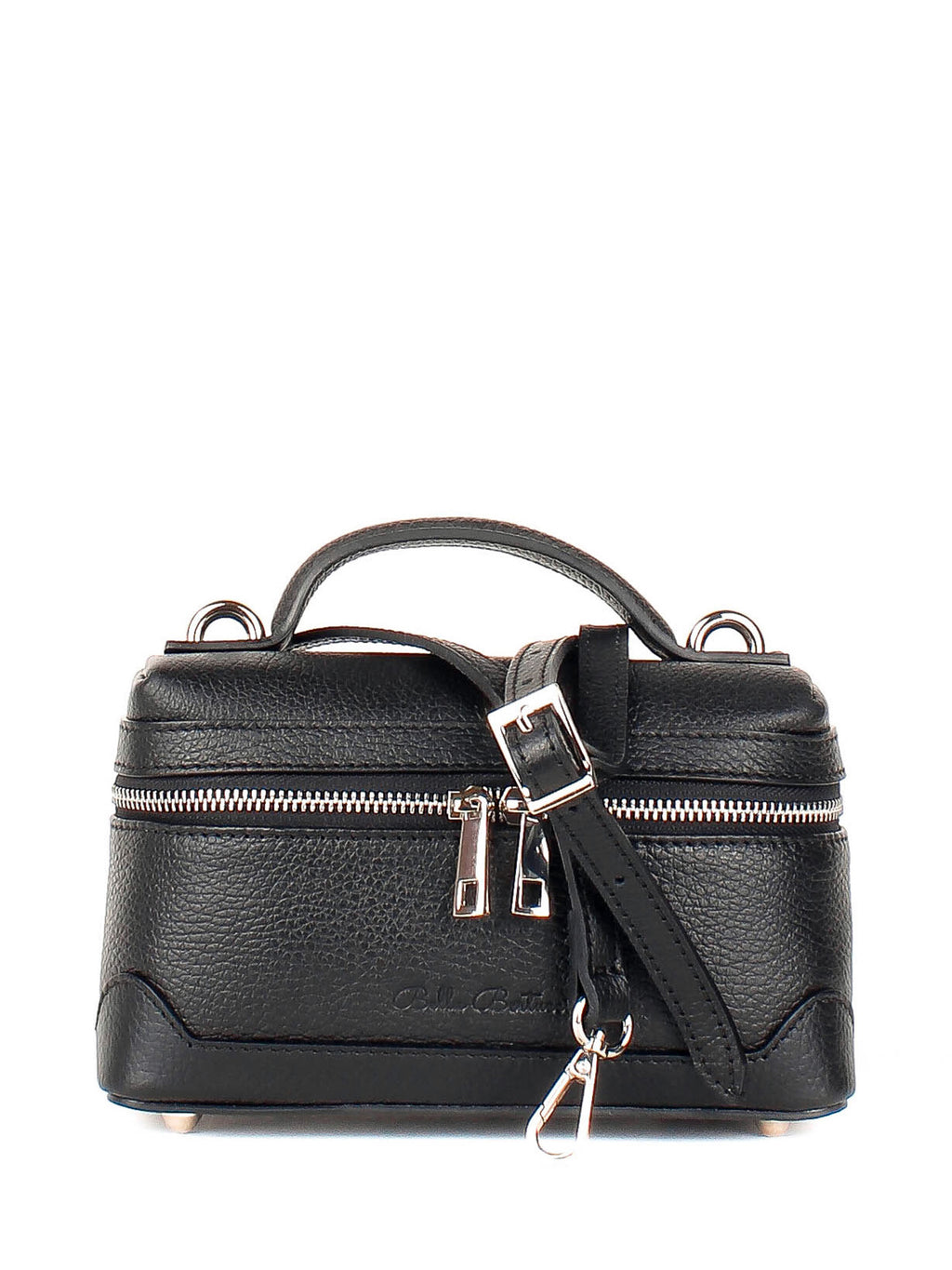 Bandolera de piel italiana Negro 6344-05-32