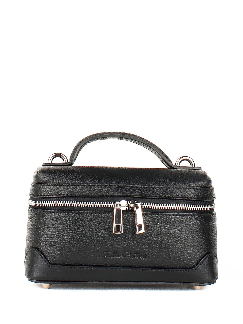 Bandolera de piel italiana Negro 6344-05-32