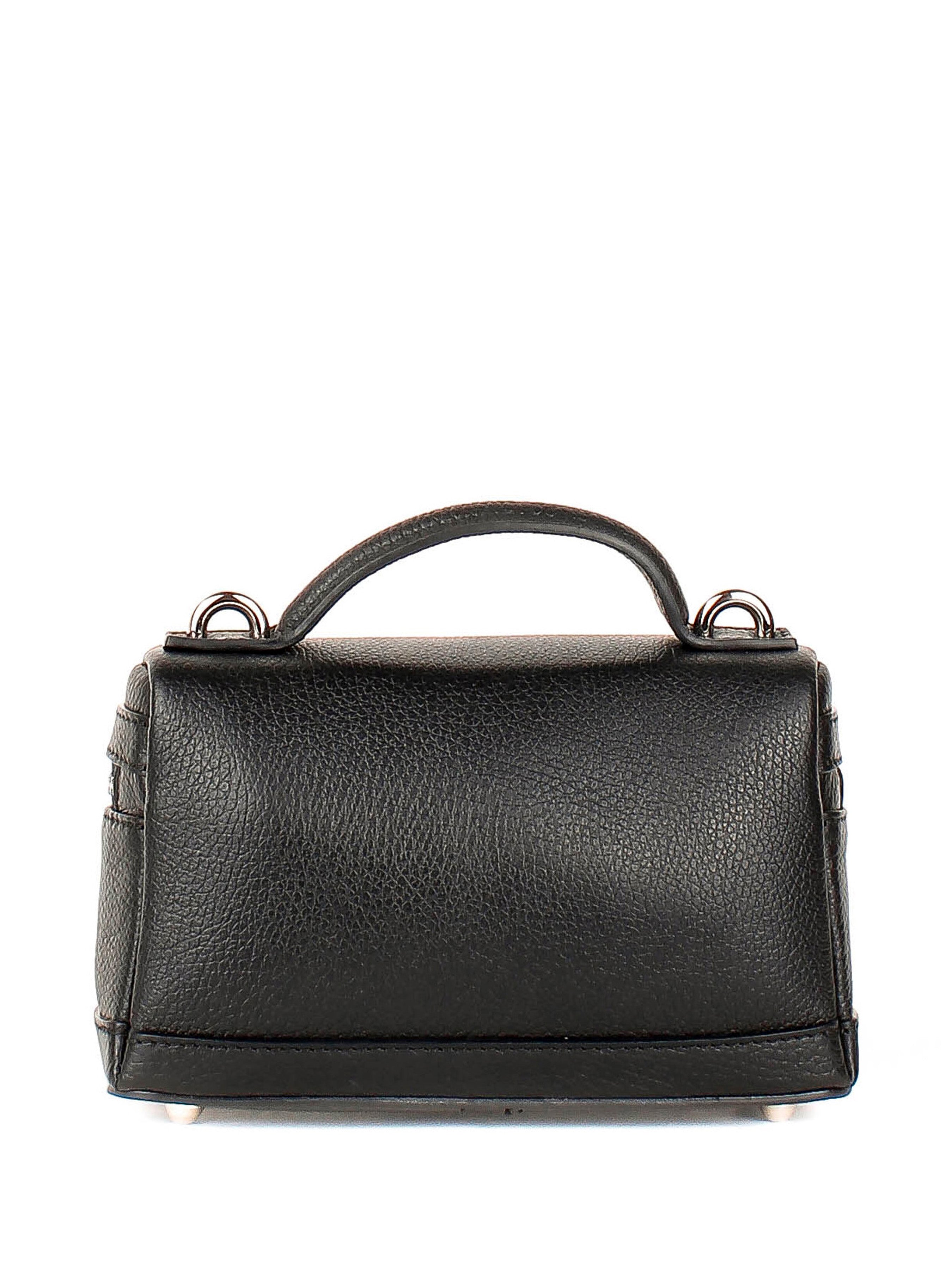 Bandolera de piel italiana Negro 6344-05-32