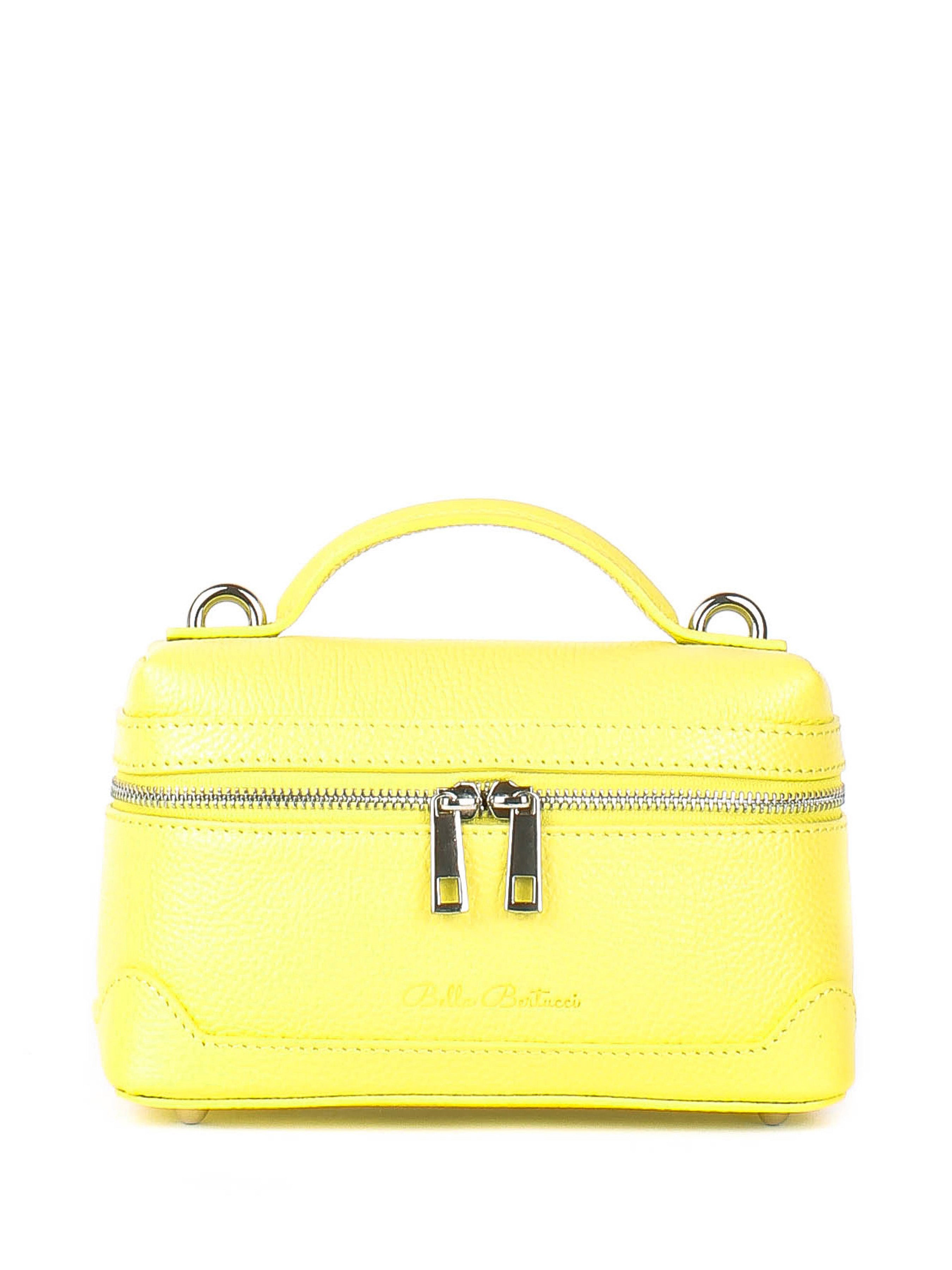 Bandolera de piel italiana Amarillo 6344-15-32