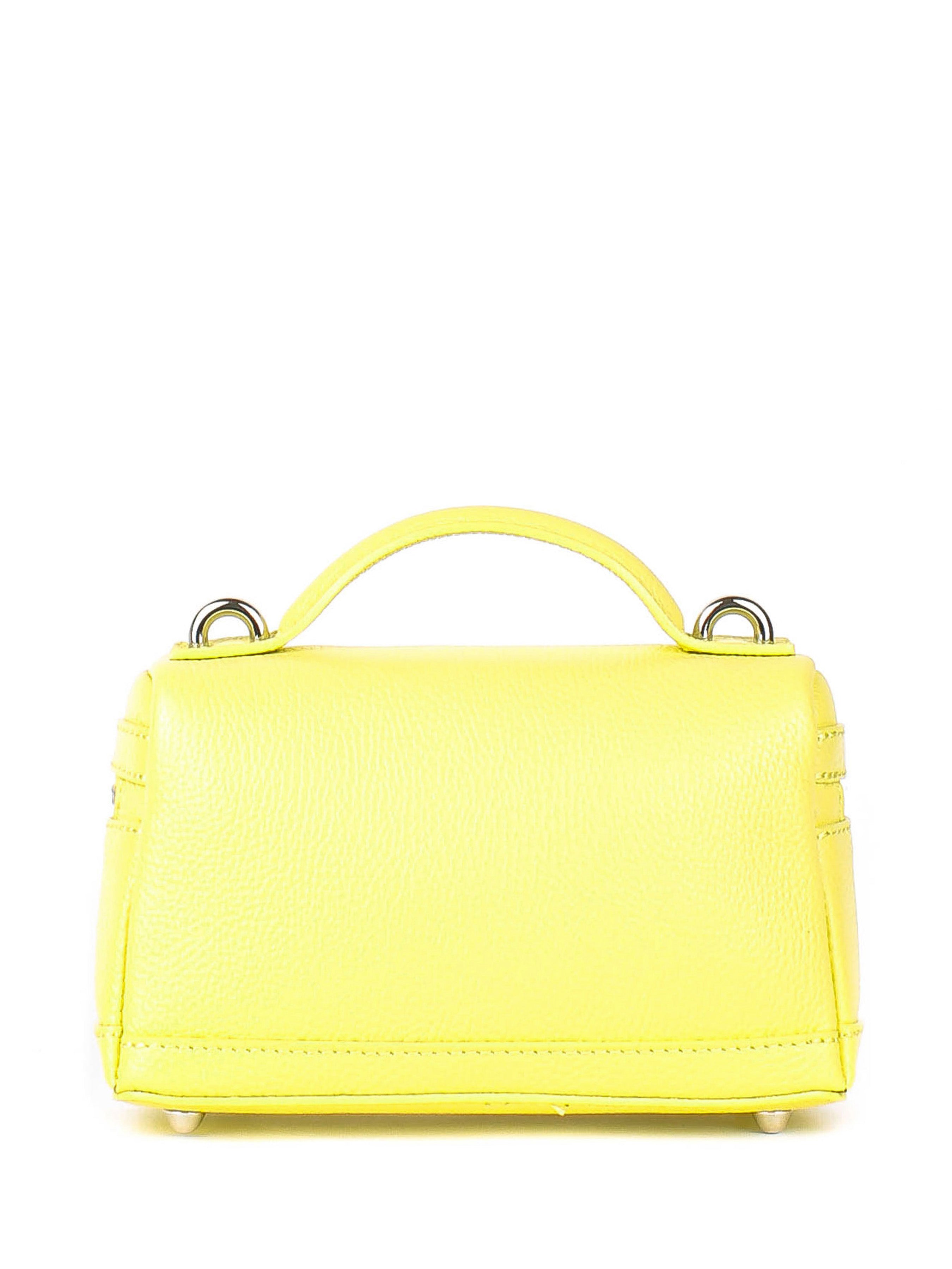 Bandolera de piel italiana Amarillo 6344-15-32