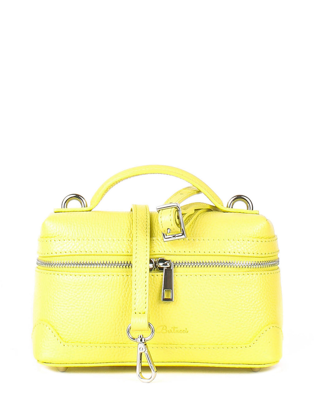 Bandolera de piel italiana Amarillo 6344-15-32