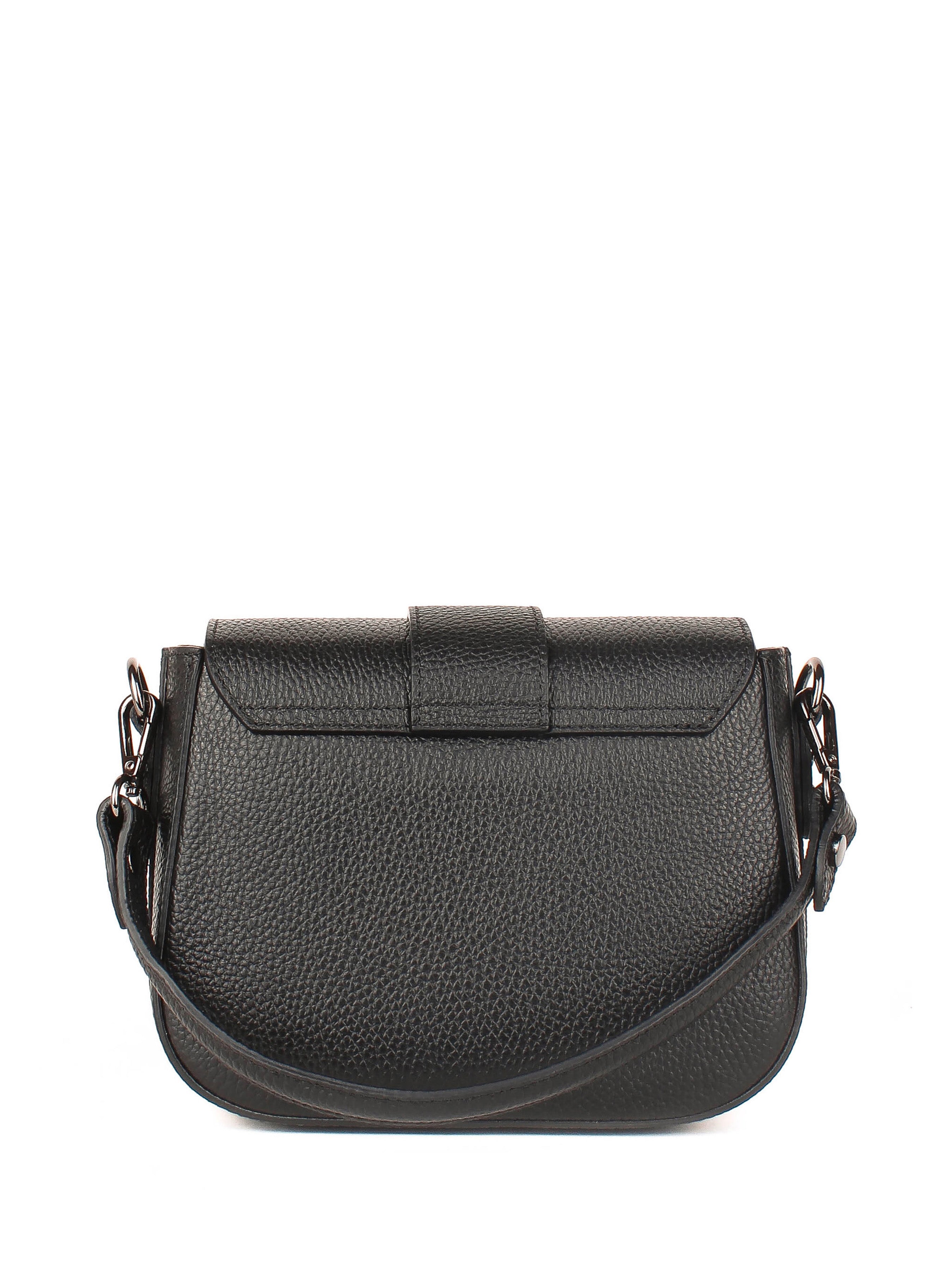 Bandolera de piel italiana Negro 3080-05-32