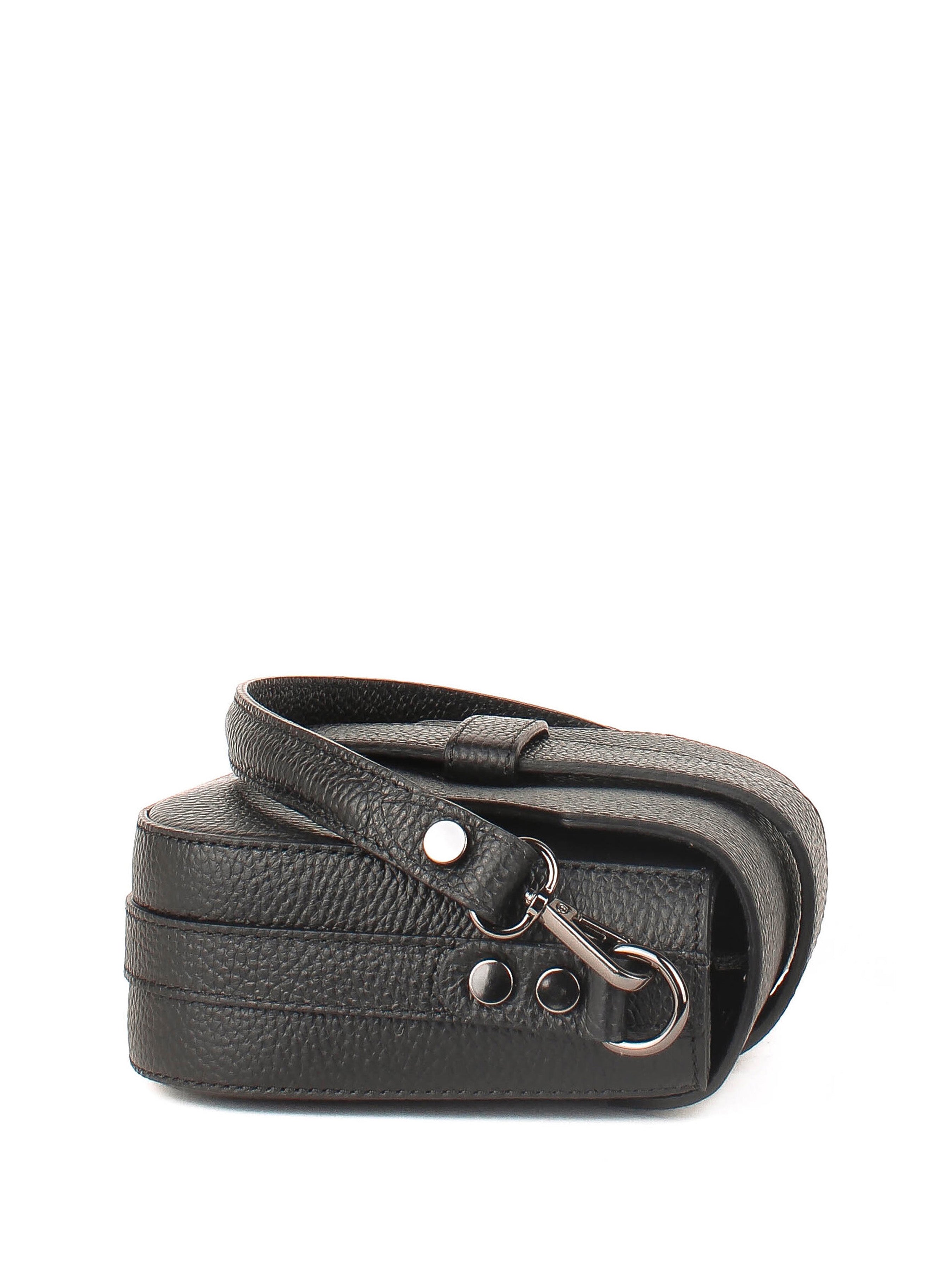 Bandolera de piel italiana Negro 3080-05-32