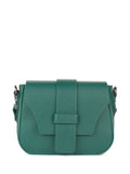 Bandolera de piel italiana Verde 3080-64-32