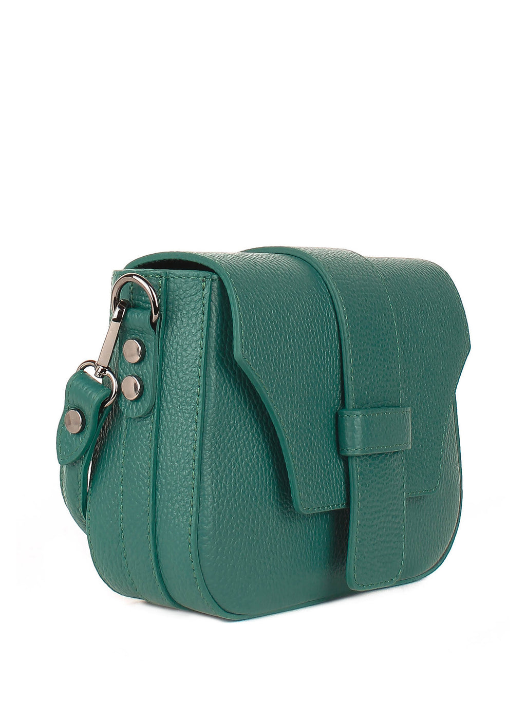 Bandolera de piel italiana Verde 3080-64-32