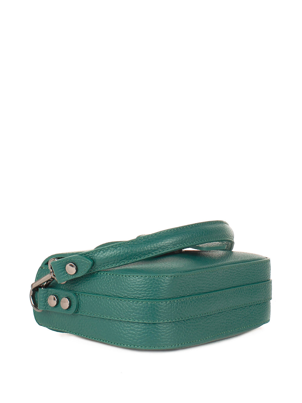 Bandolera de piel italiana Verde 3080-64-32