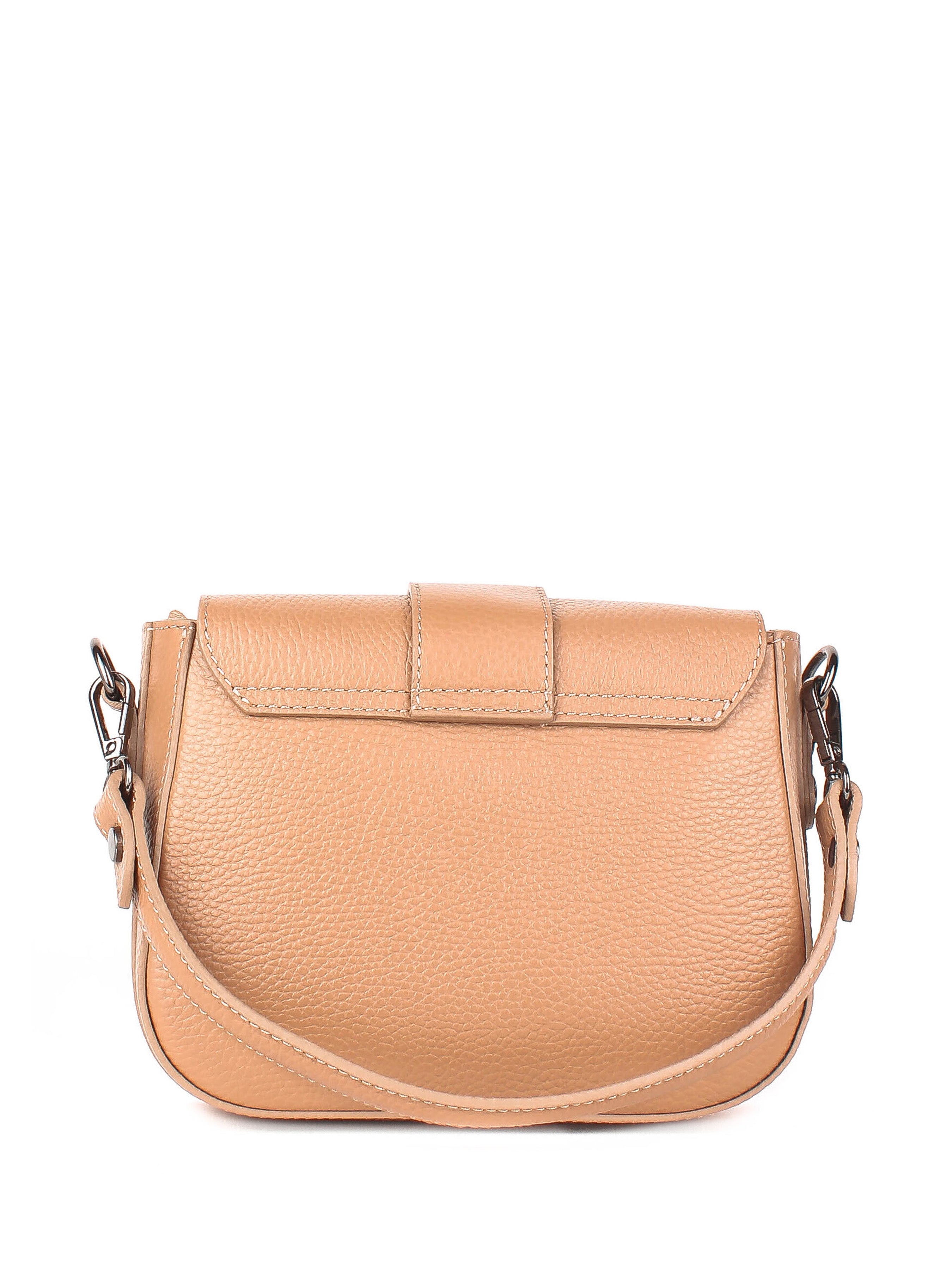 Bandolera de piel italiana Beige 3080-60-32