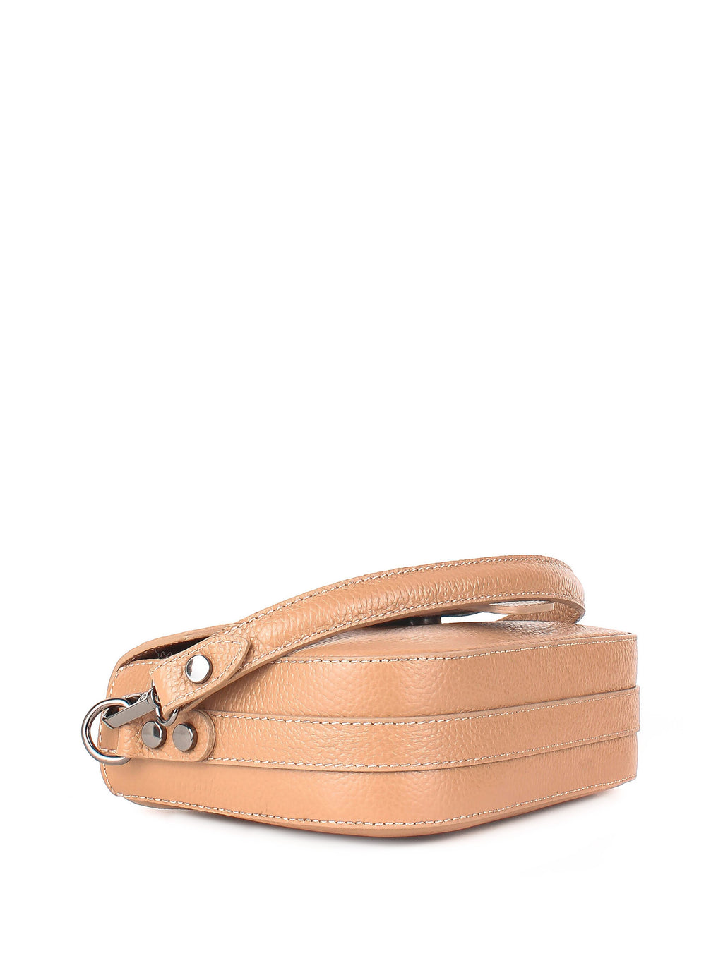 Bandolera de piel italiana Beige 3080-60-32