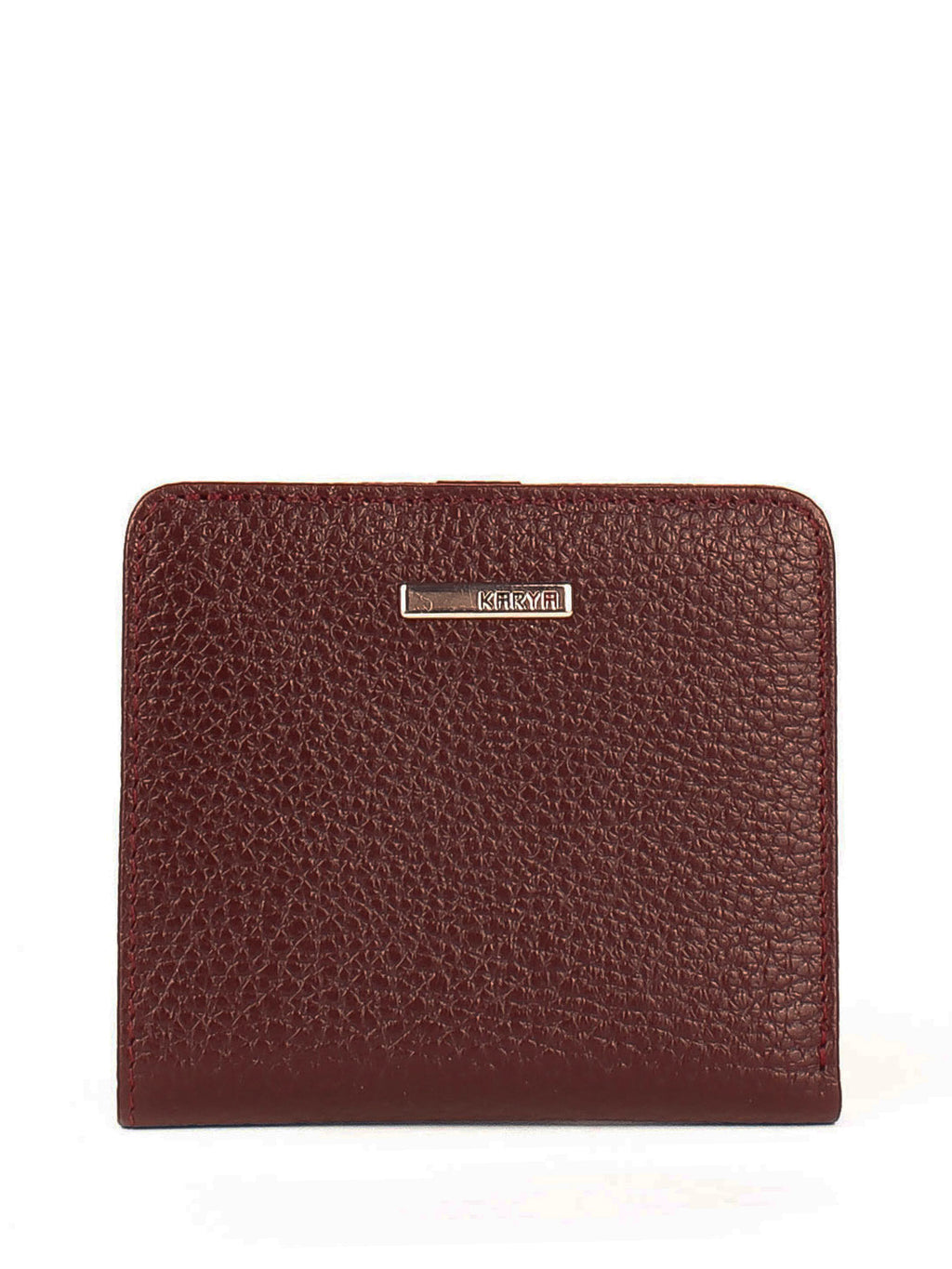 Cartera de piel italiana Burgoña 1208-243