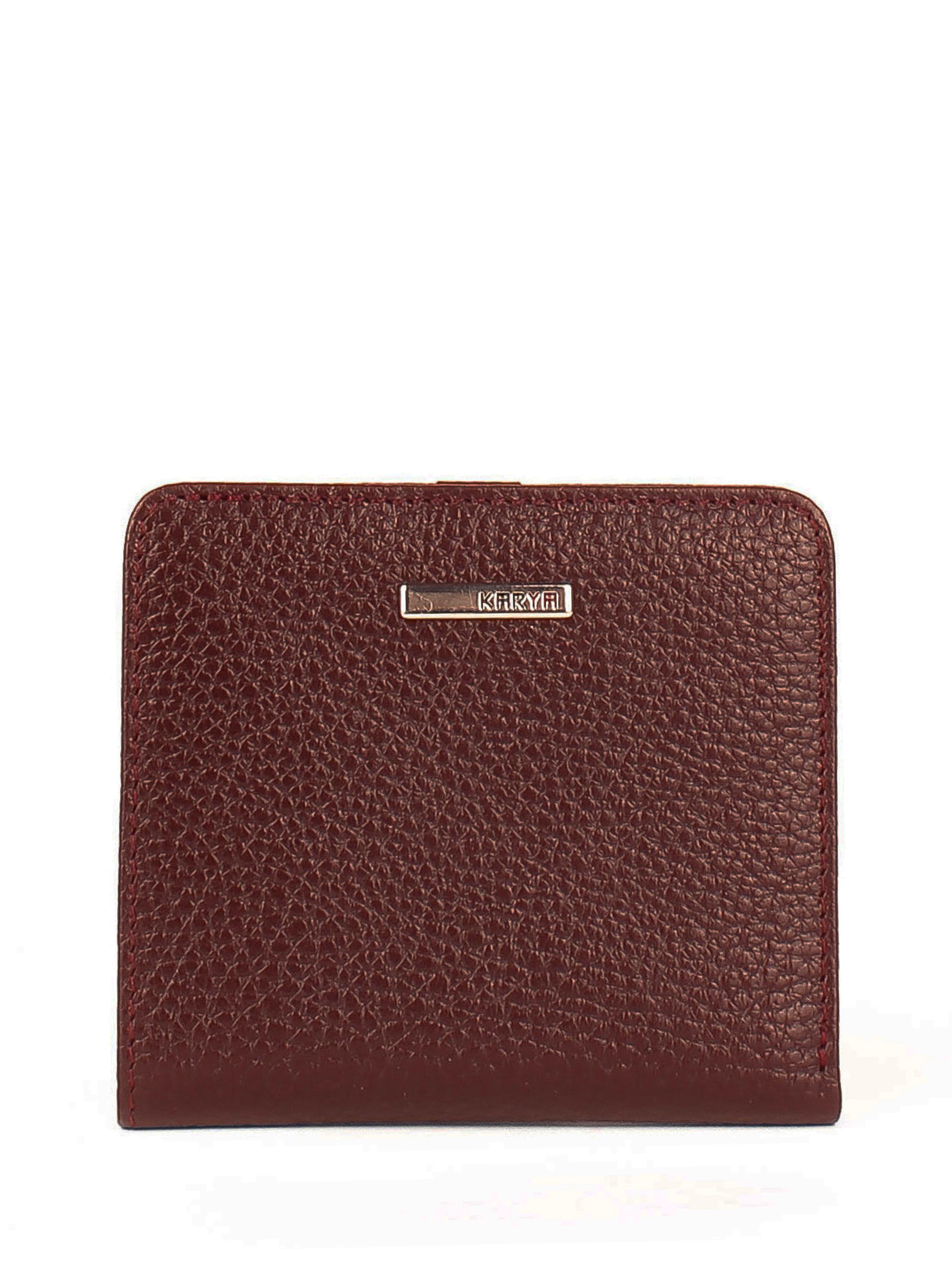 Cartera de piel italiana Burgoña 1208-243