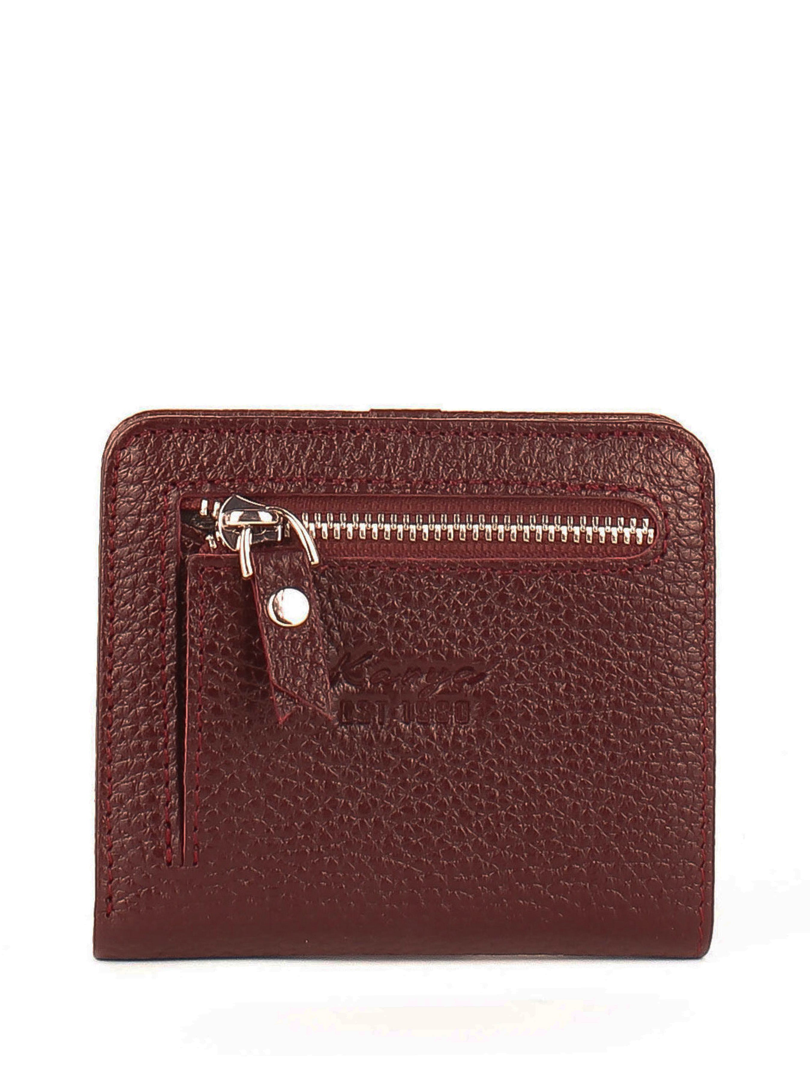 Cartera de piel italiana Burgoña 1208-243