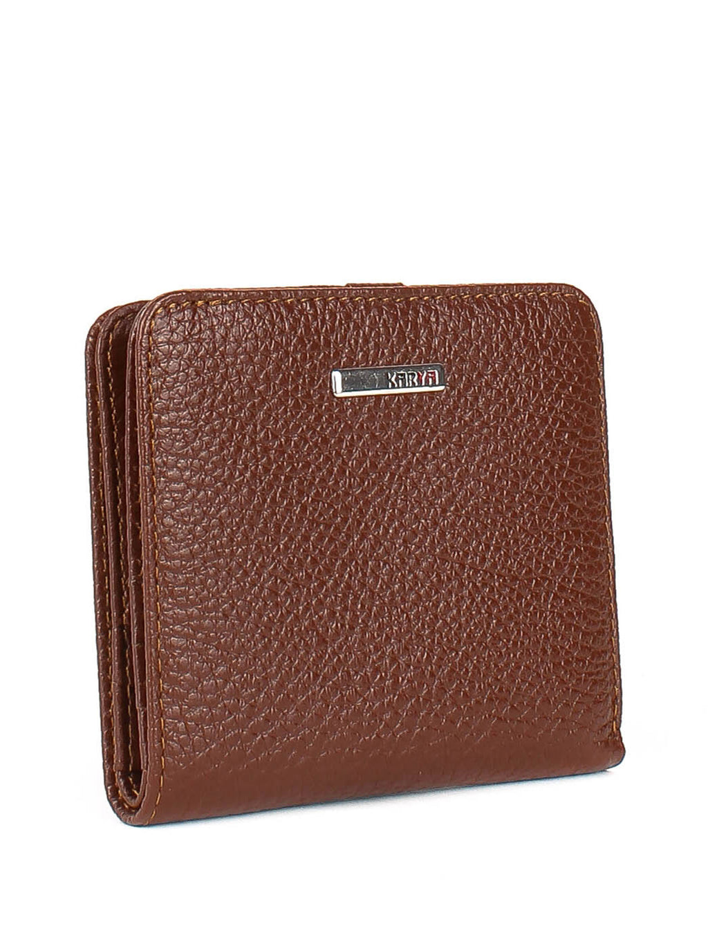 Cartera de piel italiana Marrón 1208-38