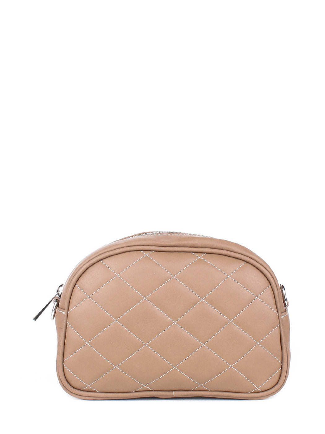 Bandolera de piel italiana Gris, Marrón 3315-104-37