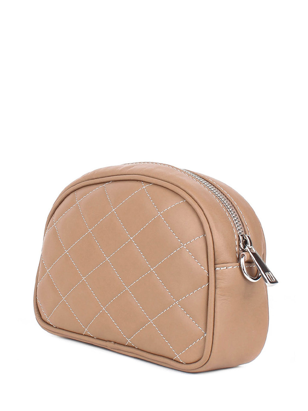 Bandolera de piel italiana Gris, Marrón 3315-104-37