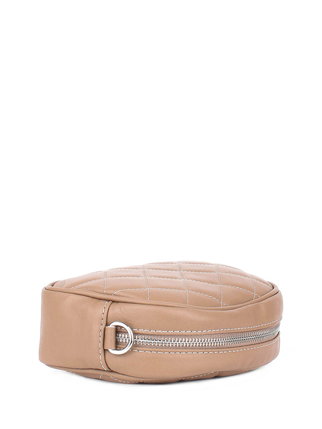 Bandolera de piel italiana Gris, Marrón 3315-104-37