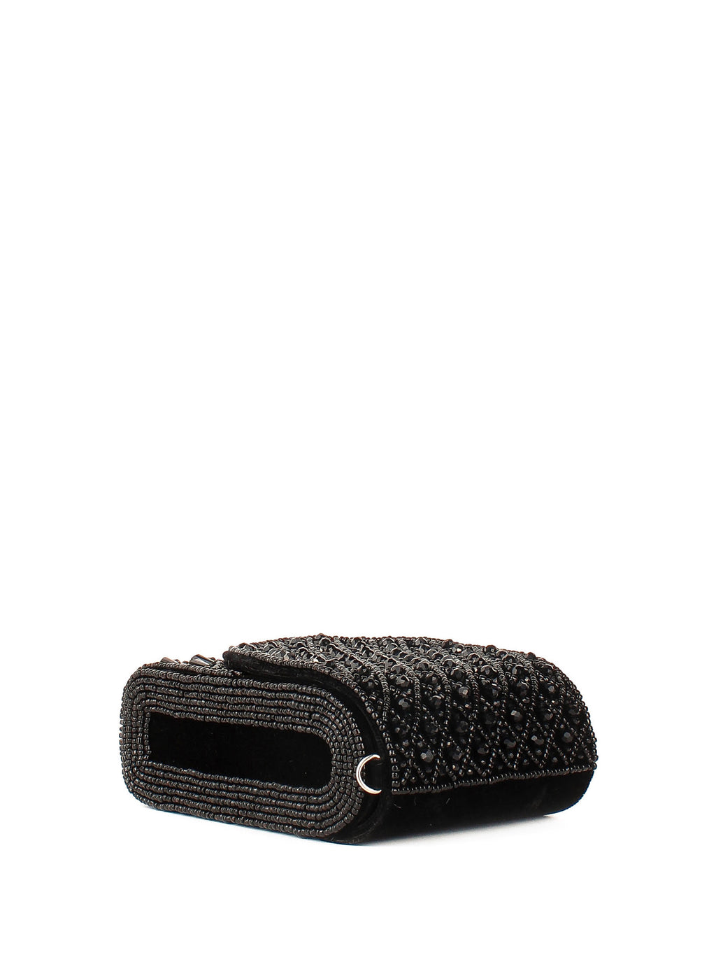 Bandolera de piel italiana Negro 003-05