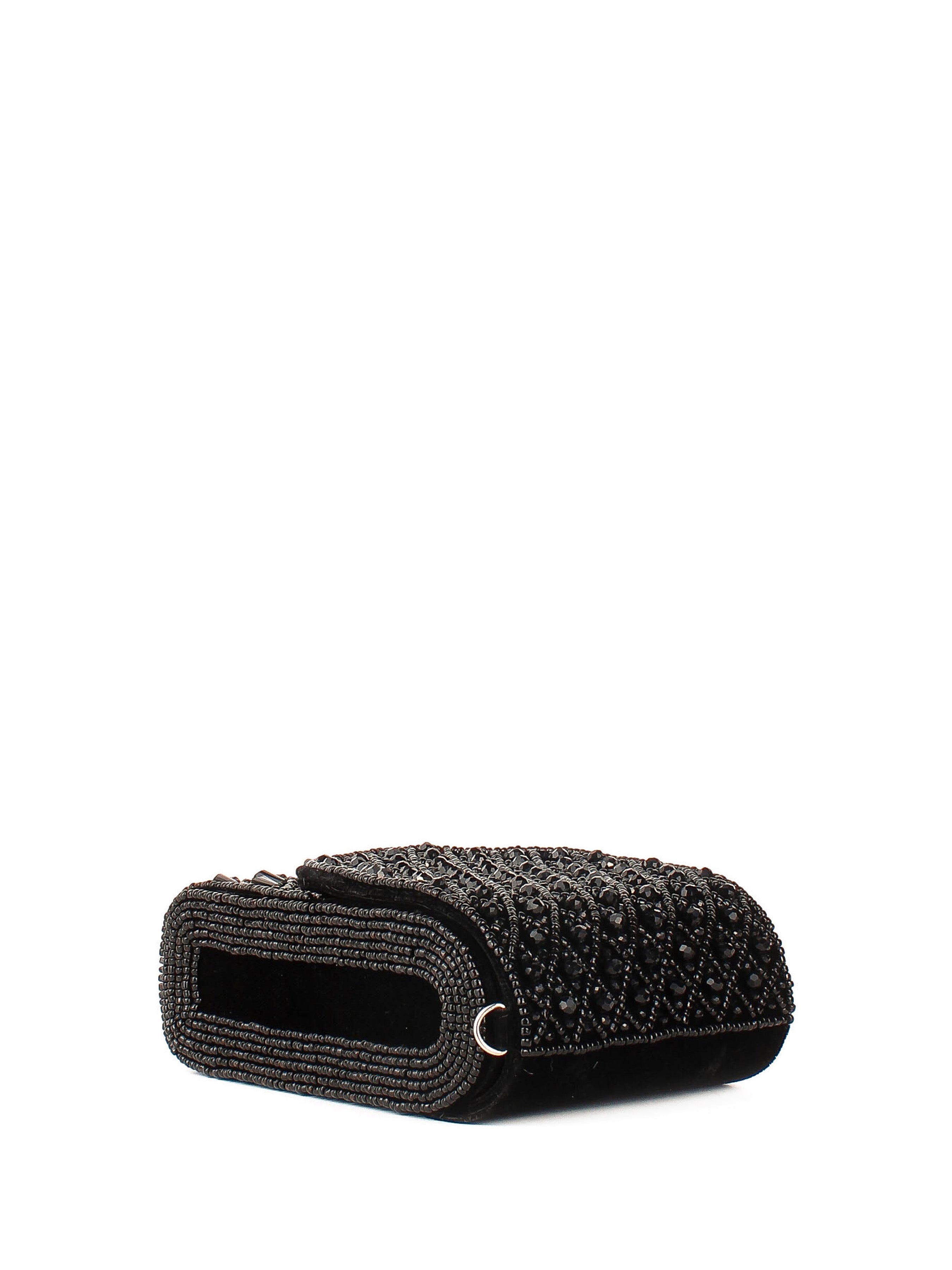 Bandolera de piel italiana Negro 003-05