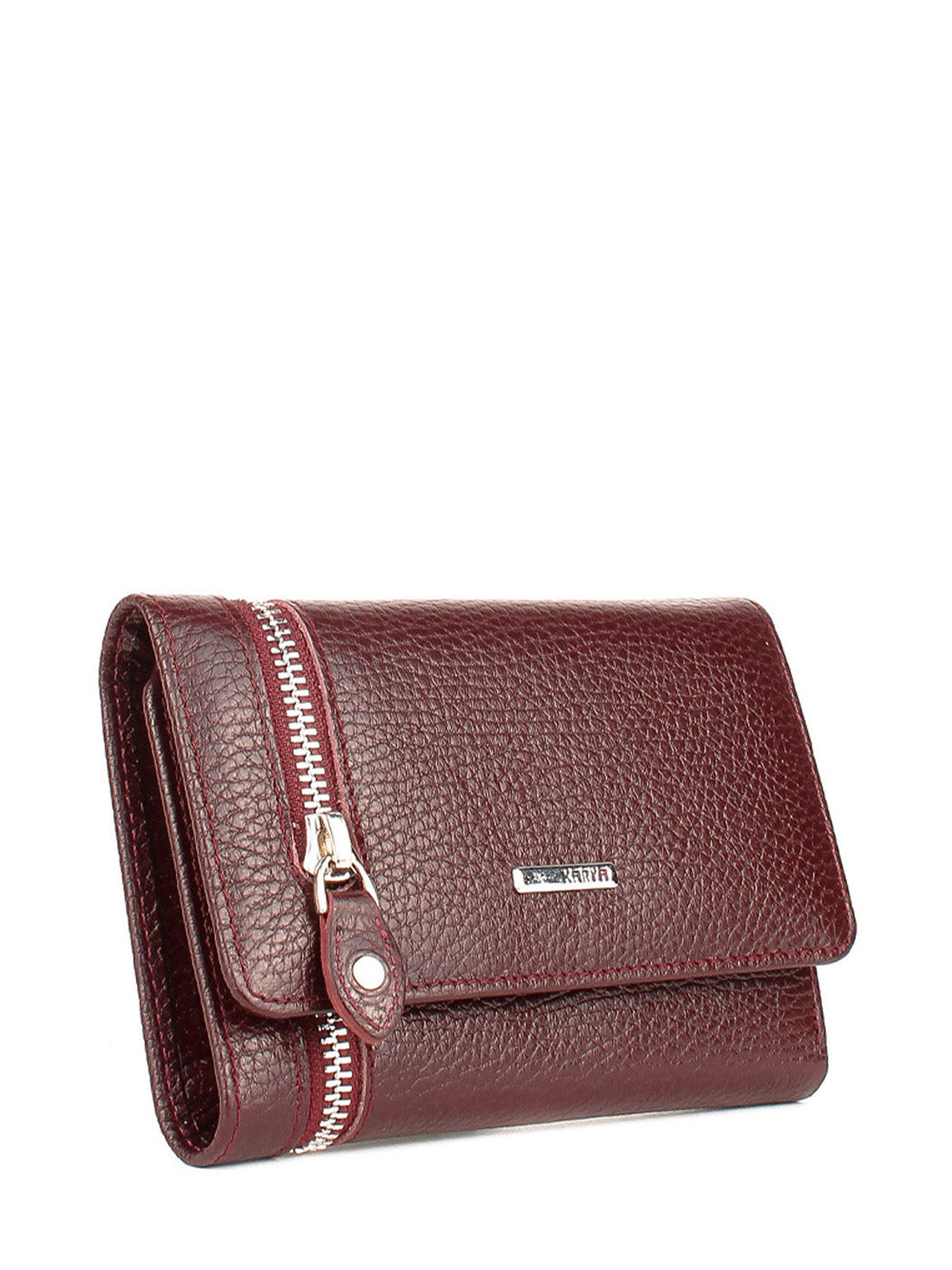 Cartera de piel italiana Burgoña 2004-243