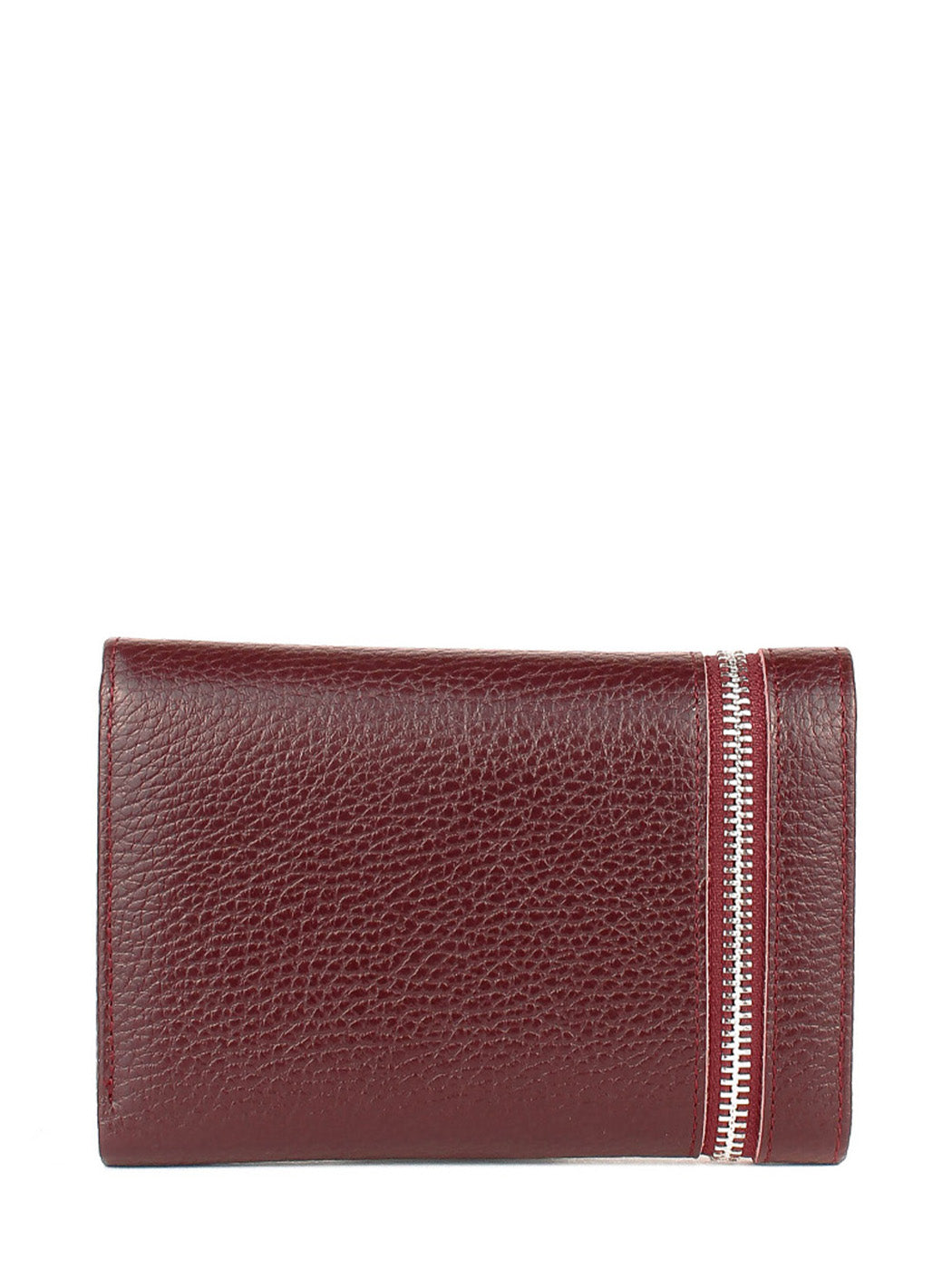 Cartera de piel italiana Burgoña 2004-243