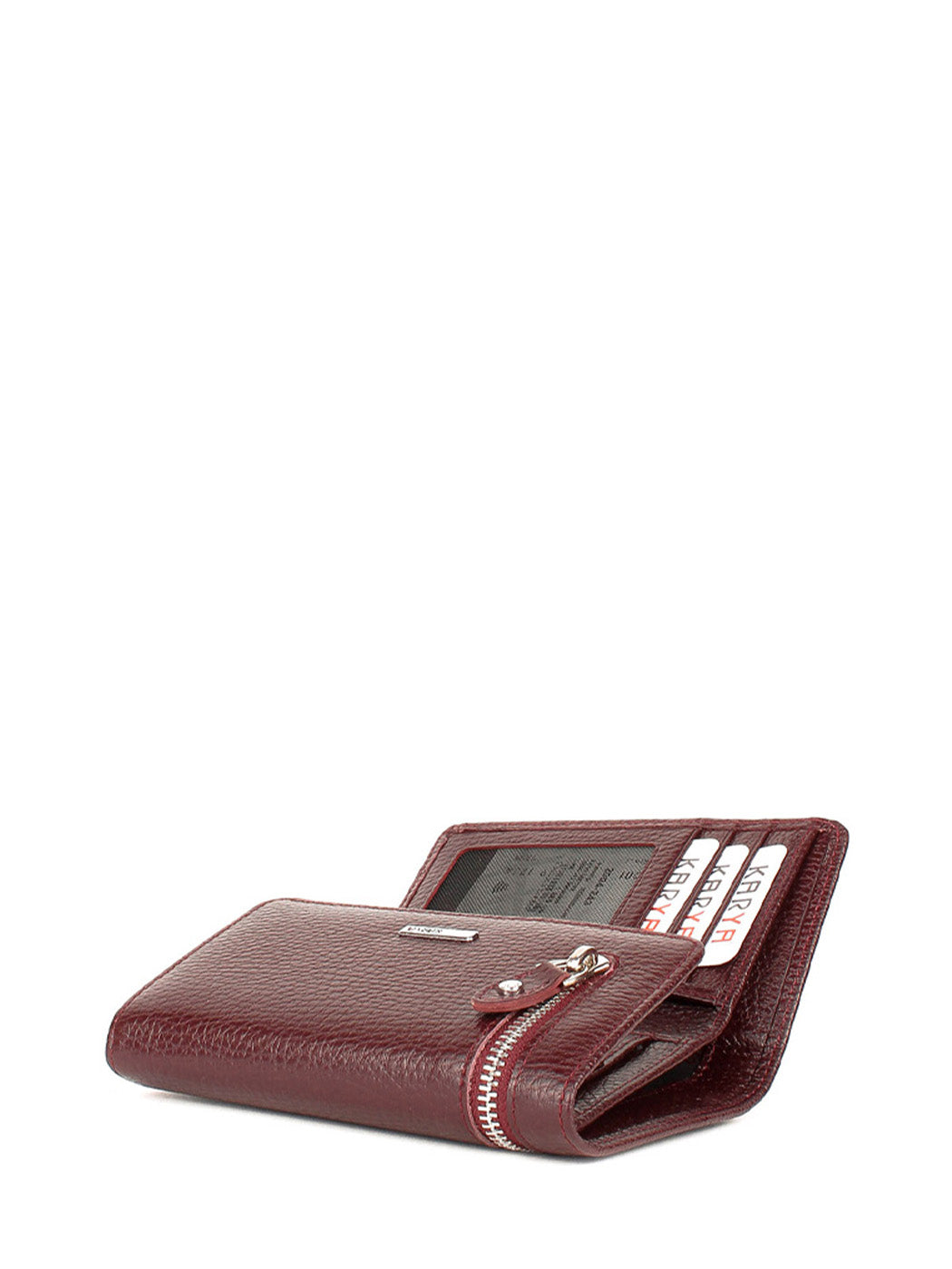 Cartera de piel italiana Burgoña 2004-243