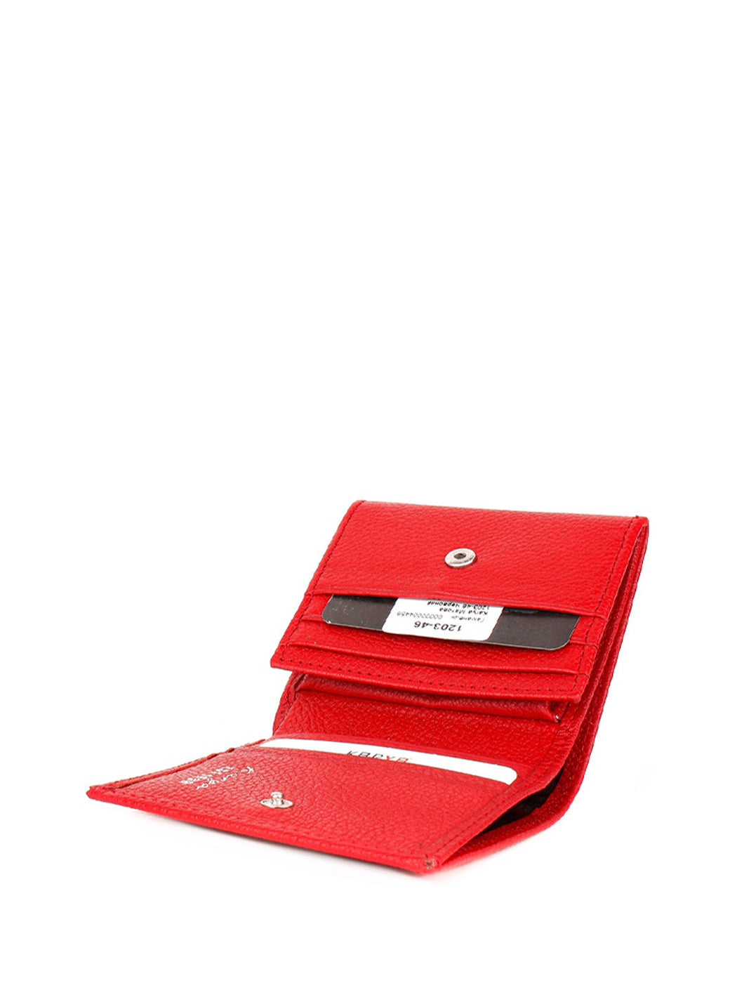 Cartera de piel italiana Rojo 1203-46