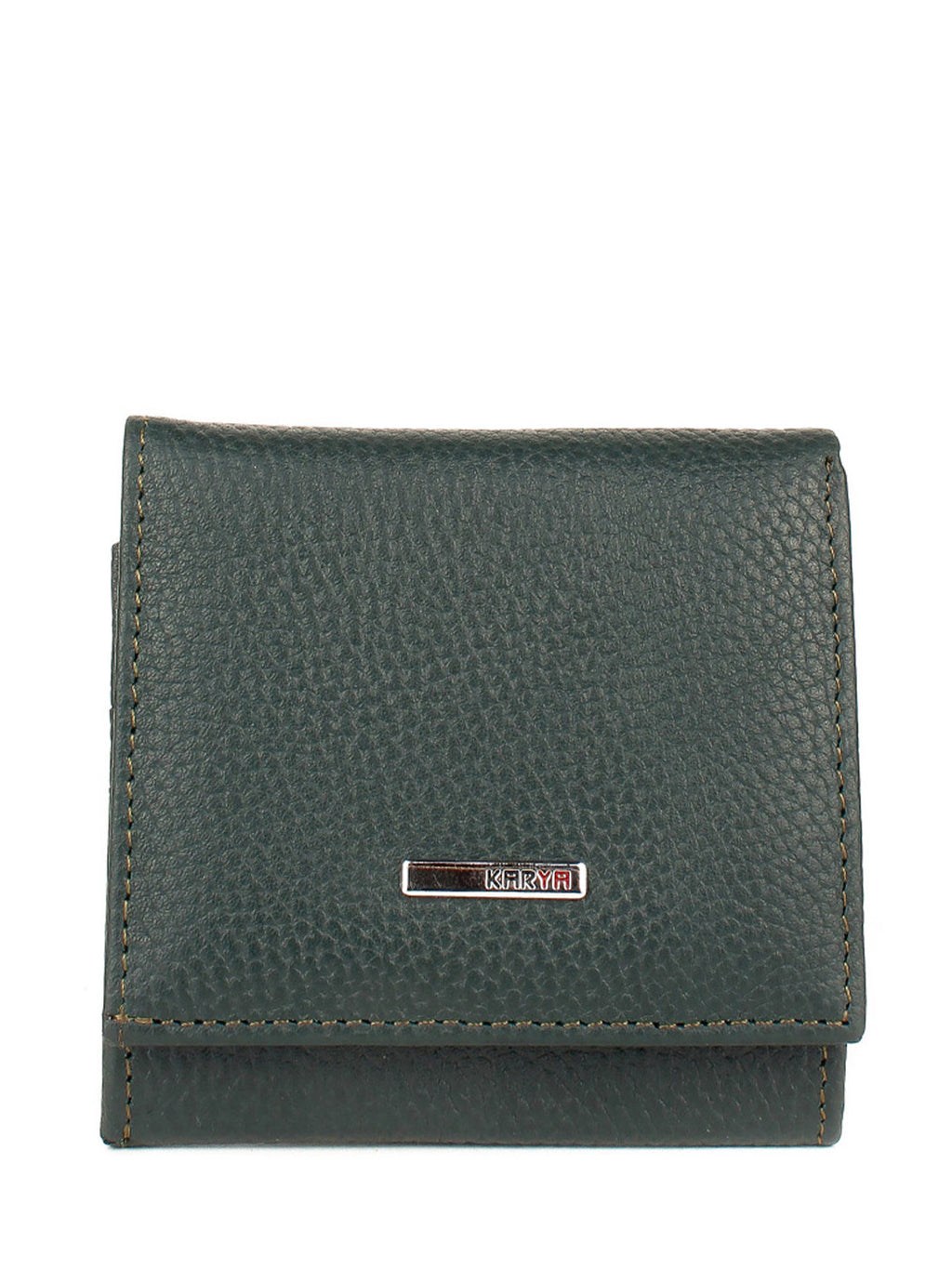 Cartera de piel italiana Verde 1203-030
