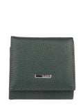 Cartera de piel italiana Verde 1203-030