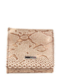 Cartera de piel italiana Gris 1203-011