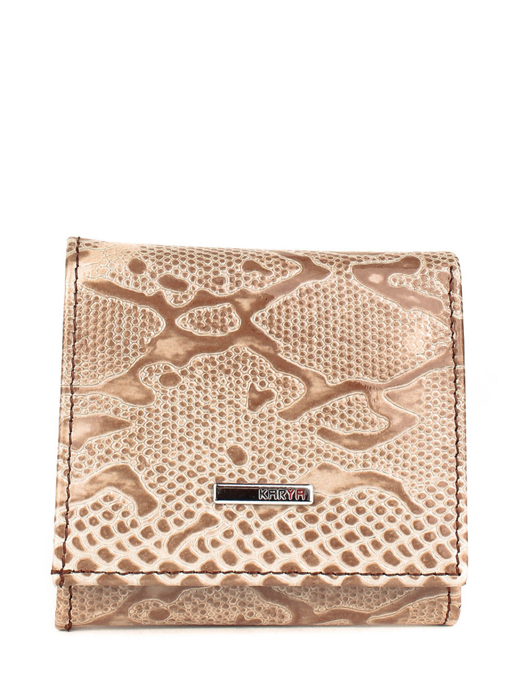 Cartera de piel italiana Gris 1203-011