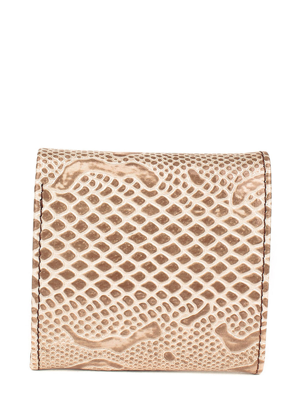 Cartera de piel italiana Gris 1203-011