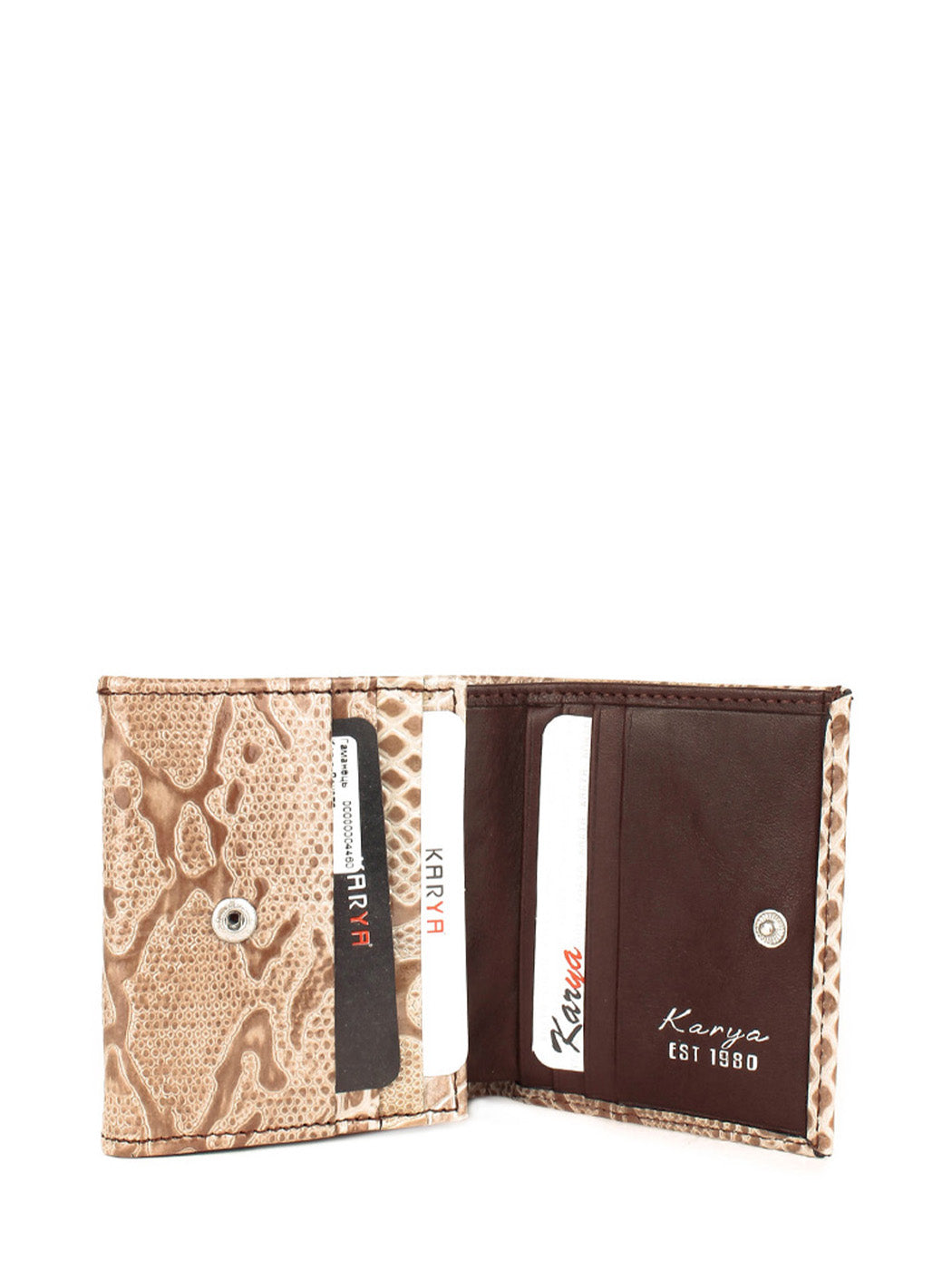 Cartera de piel italiana Gris 1203-011