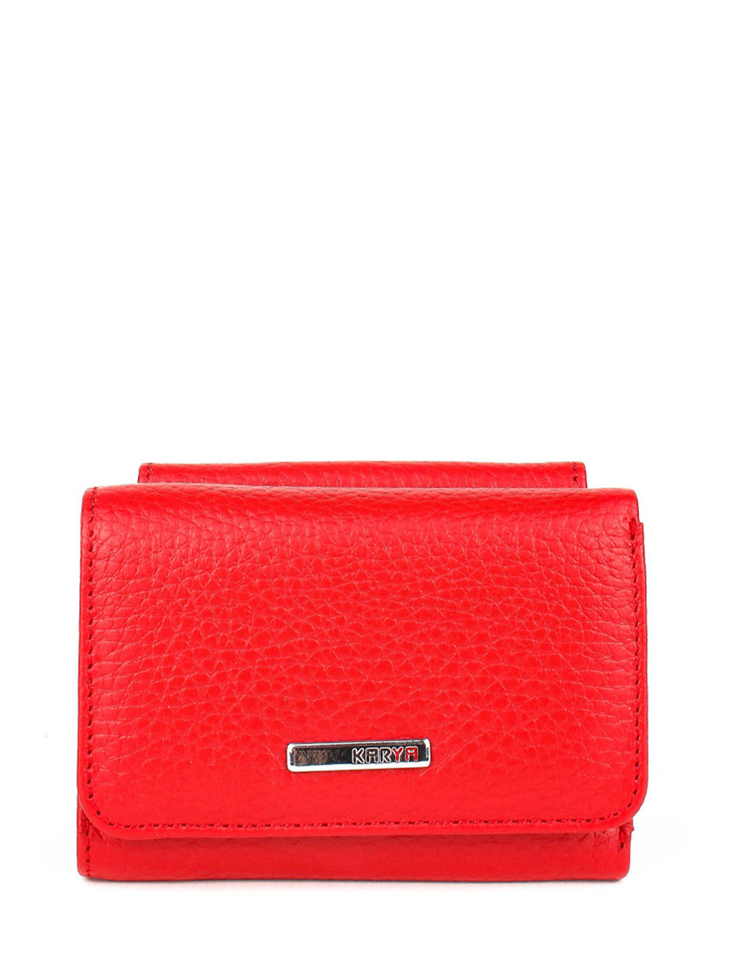 Cartera de piel italiana Rojo 0038-46