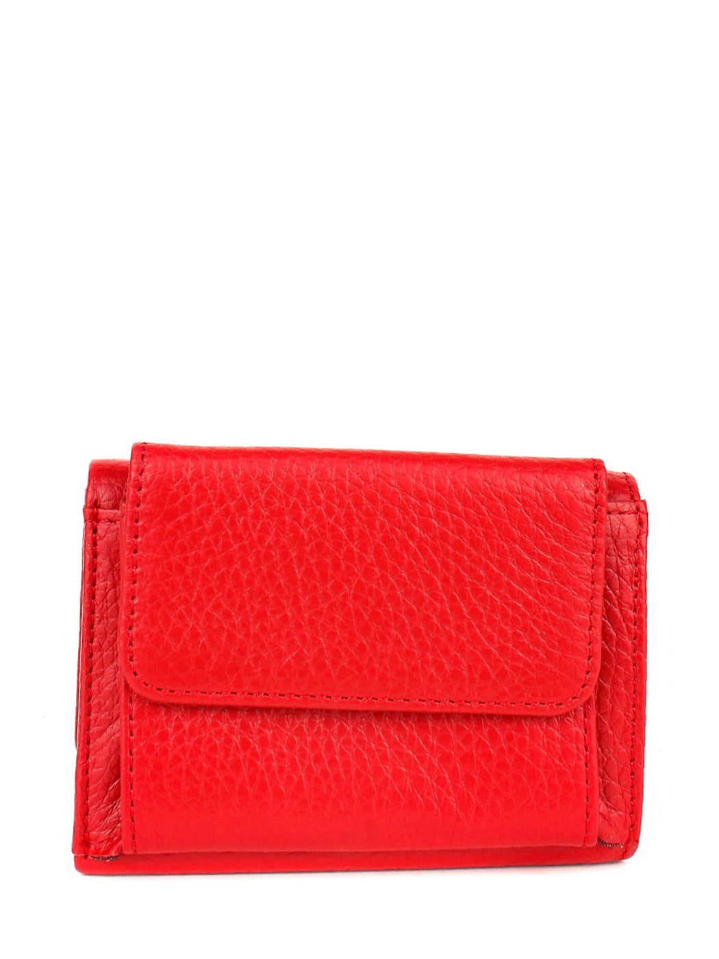 Cartera de piel italiana Rojo 0038-46