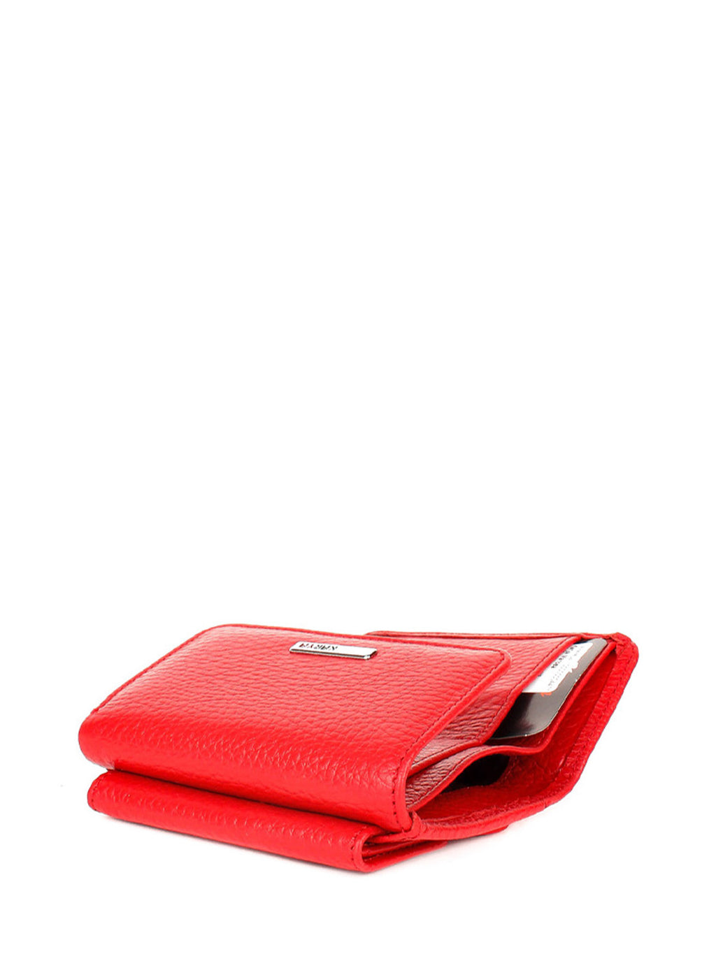 Cartera de piel italiana Rojo 0038-46