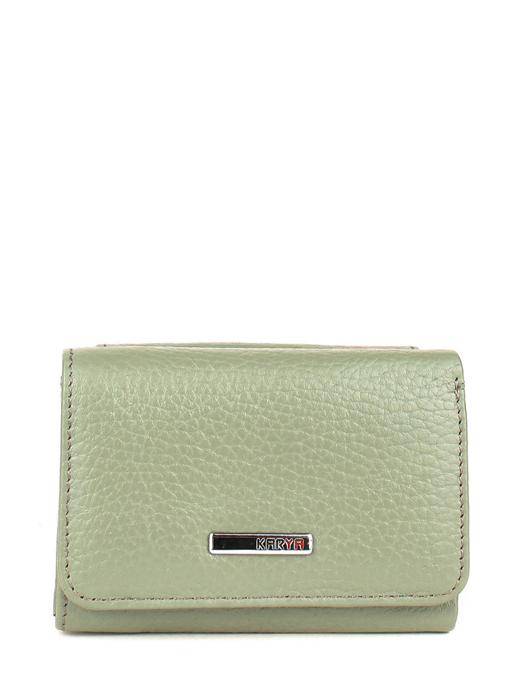 Cartera de piel italiana Verde 0038-026