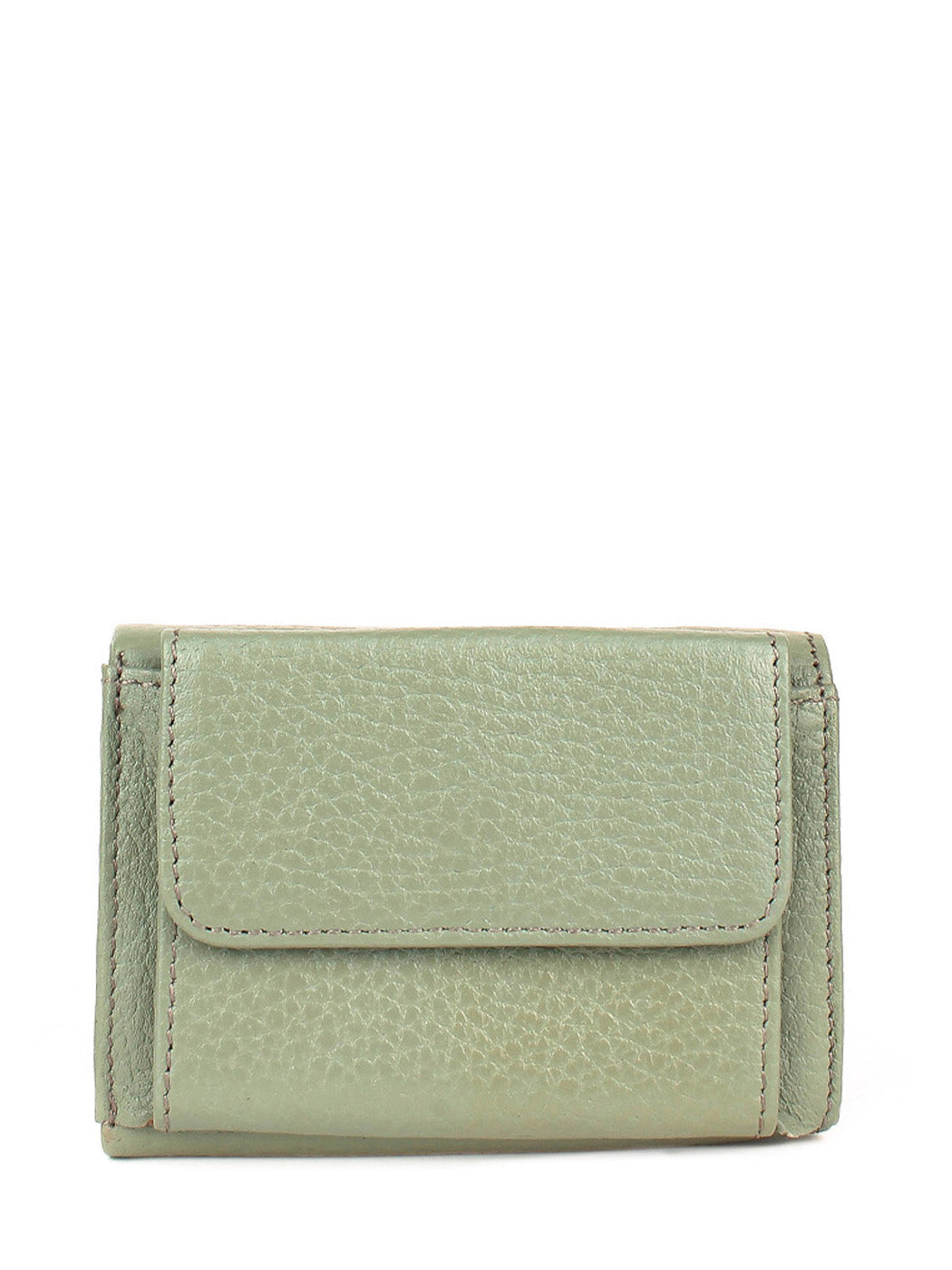 Cartera de piel italiana Verde 0038-026