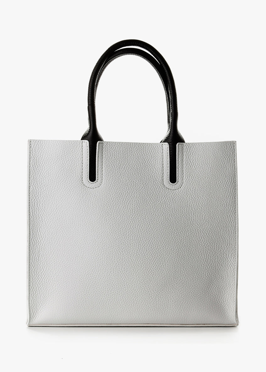 Bolso Tote de piel italiana Blanco 2755-16-32
