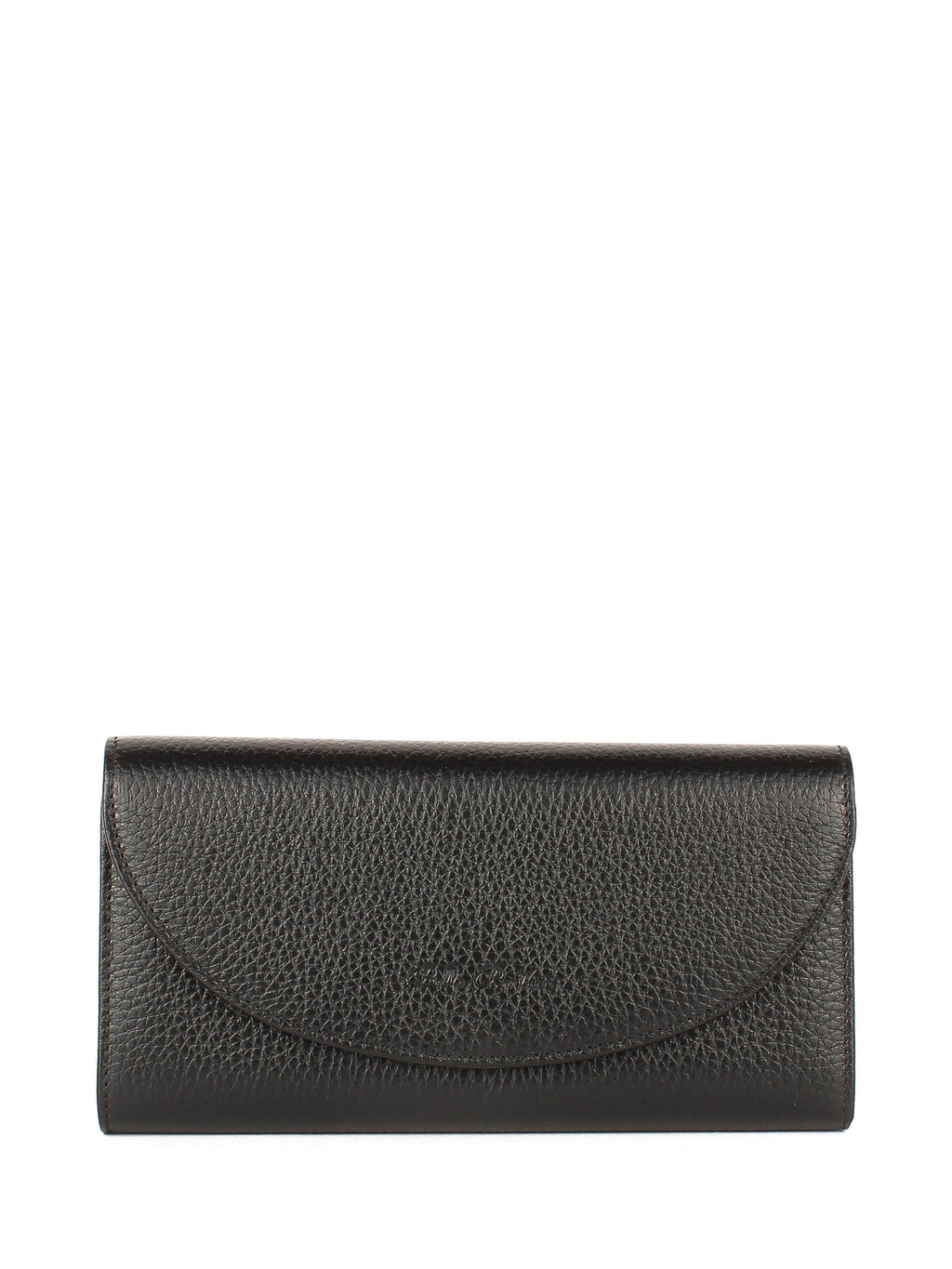 Cartera de piel italiana Negro 733-1