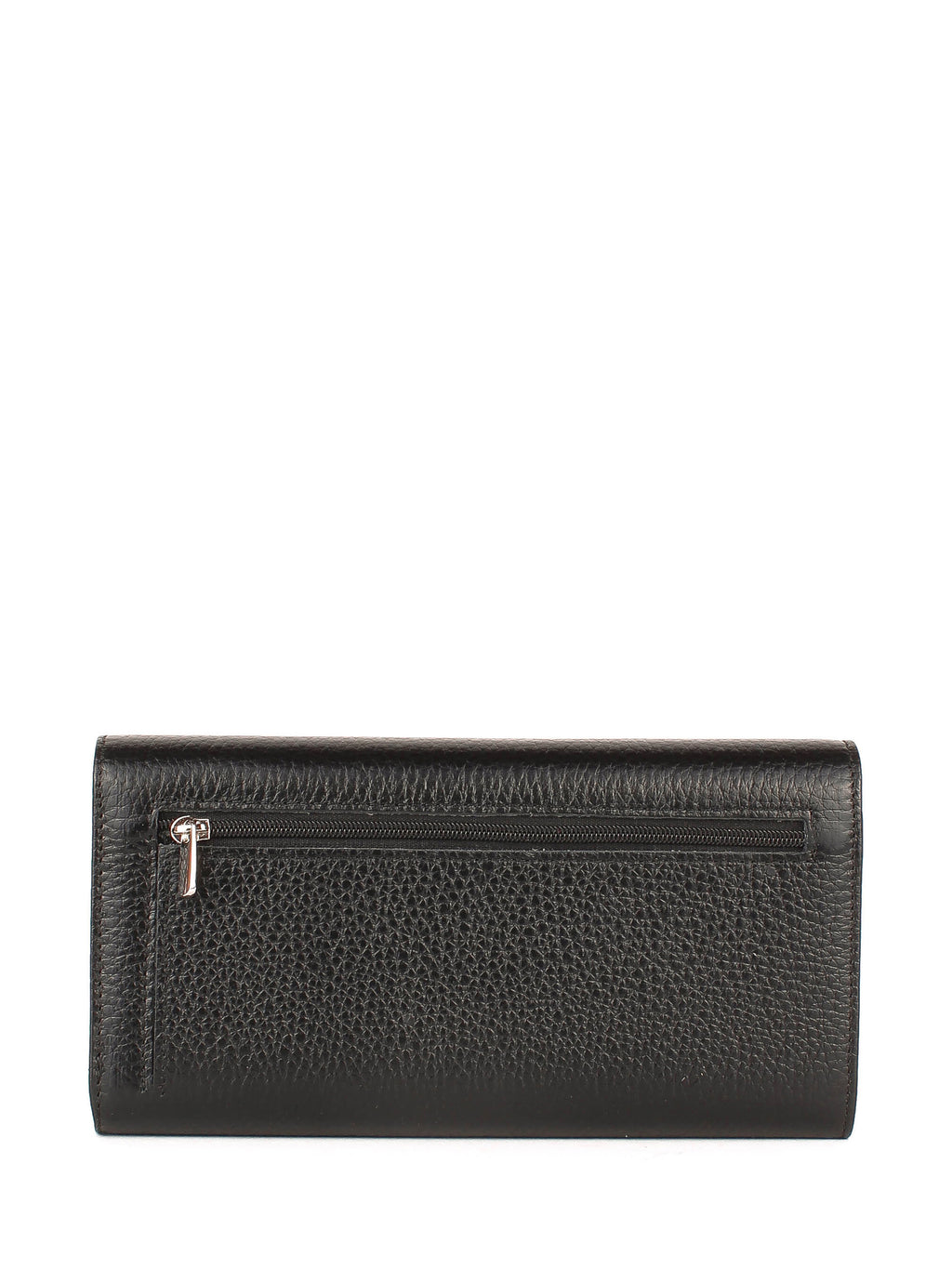 Cartera de piel italiana Negro 733-1