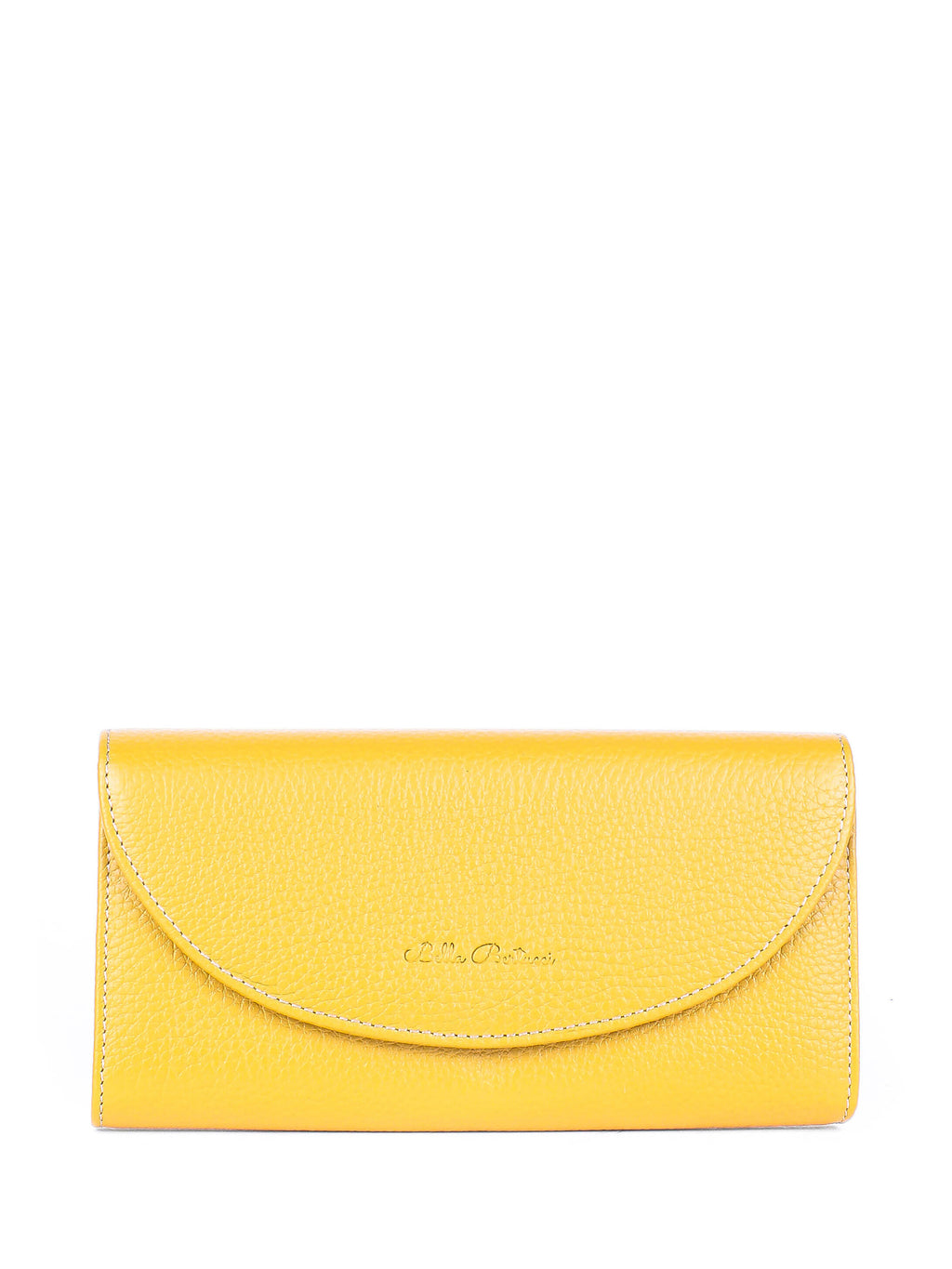 Cartera de piel italiana Amarillo 733-754