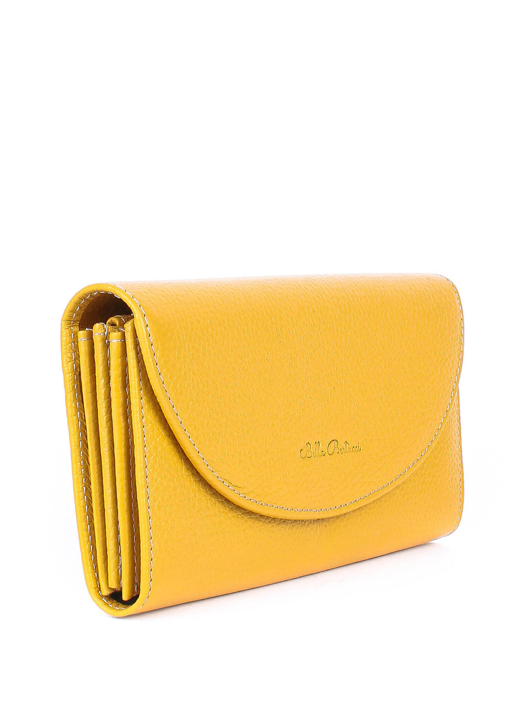 Cartera de piel italiana Amarillo 733-754