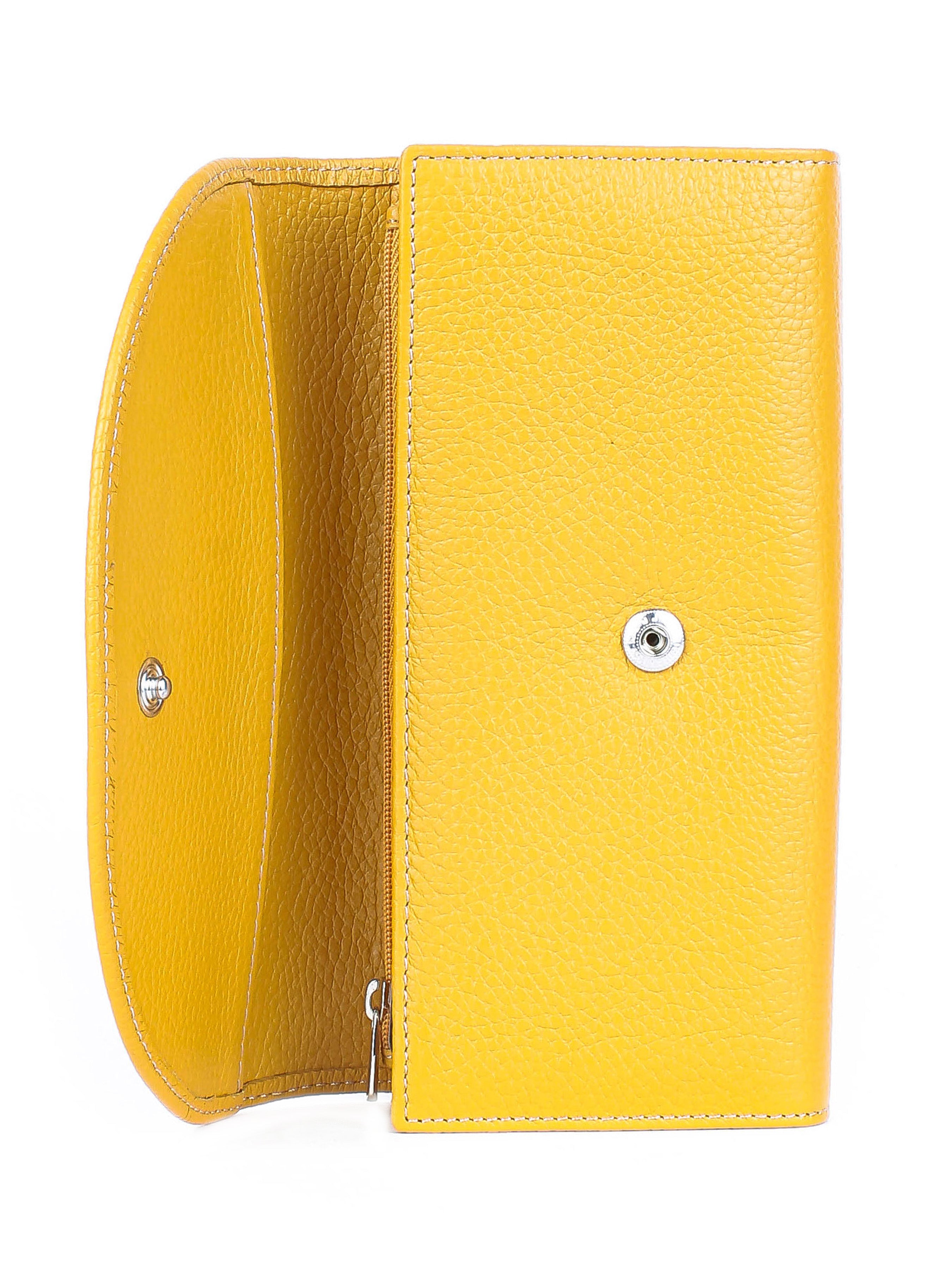 Cartera de piel italiana Amarillo 733-754