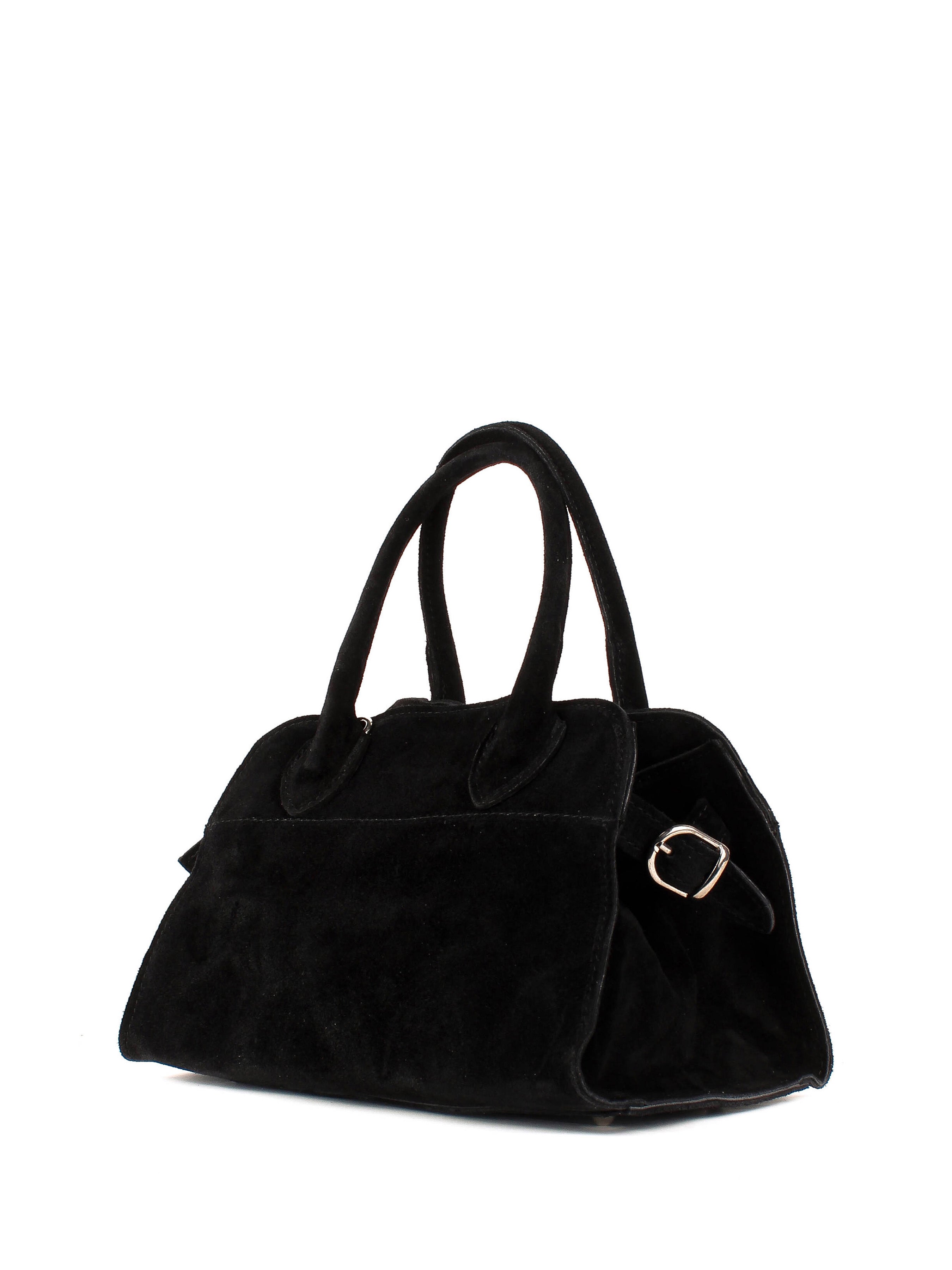 Bolso de mano de piel italiana Negro 5563-05-38