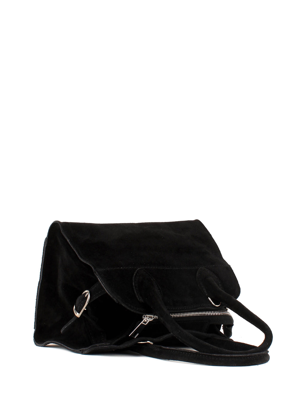 Bolso de mano de piel italiana Negro 5563-05-38