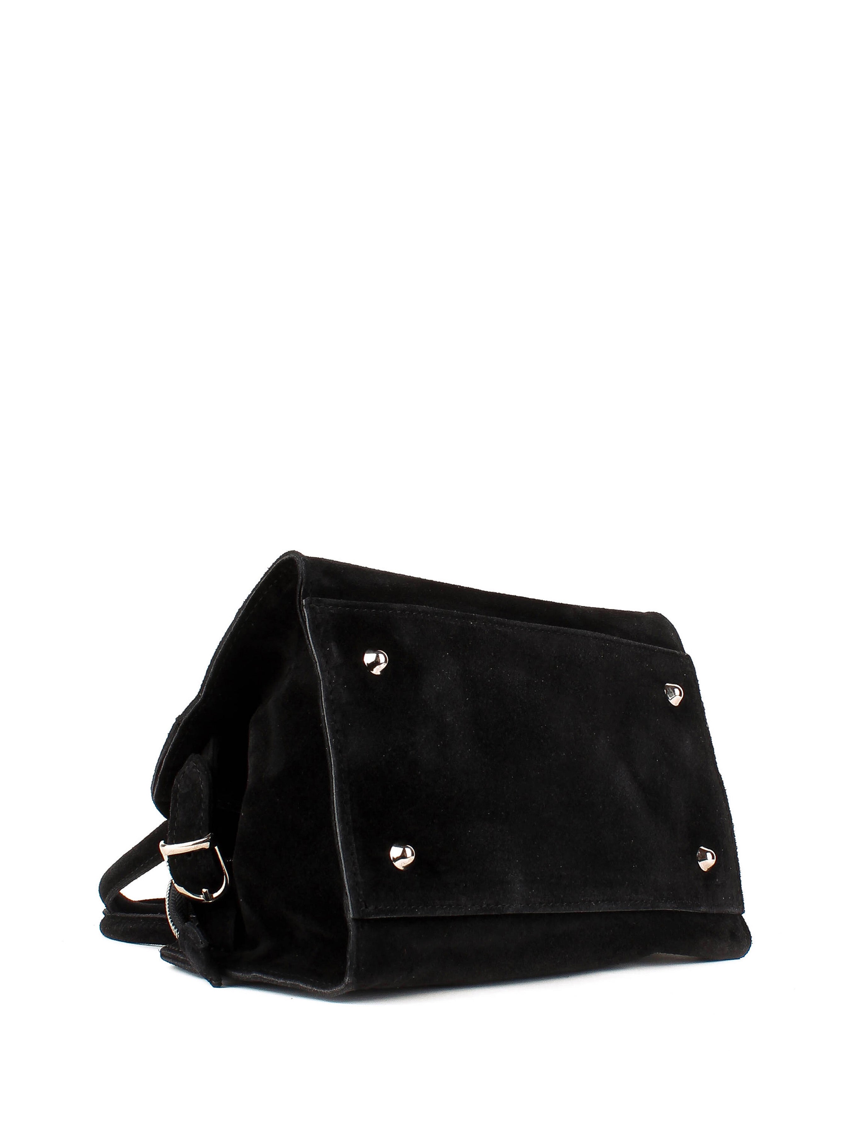 Bolso de mano de piel italiana Negro 5563-05-38