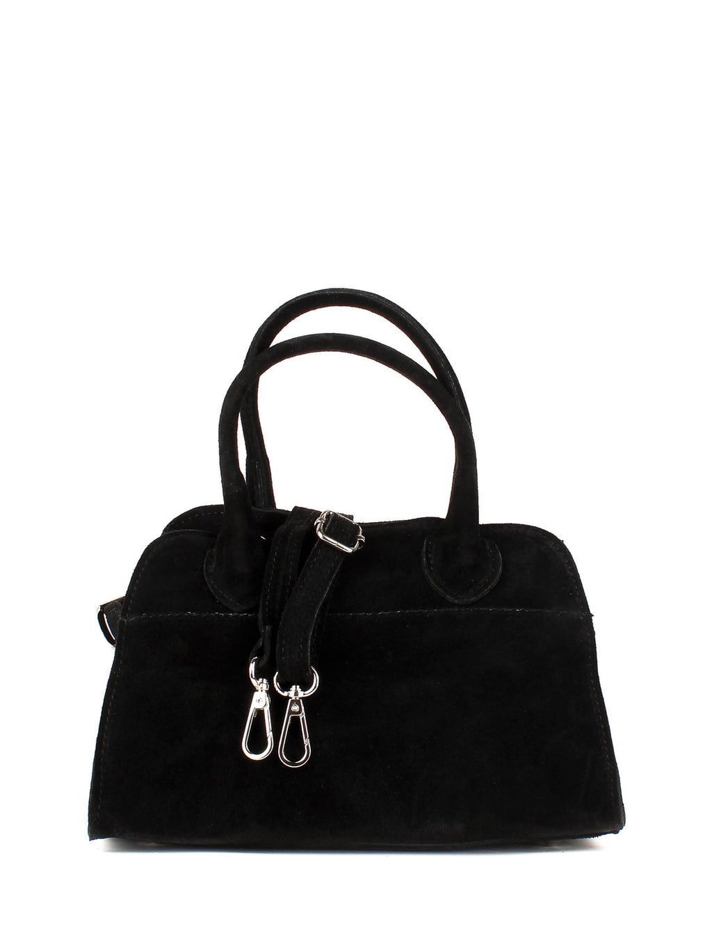 Bolso de mano de piel italiana Negro 5563-05-38