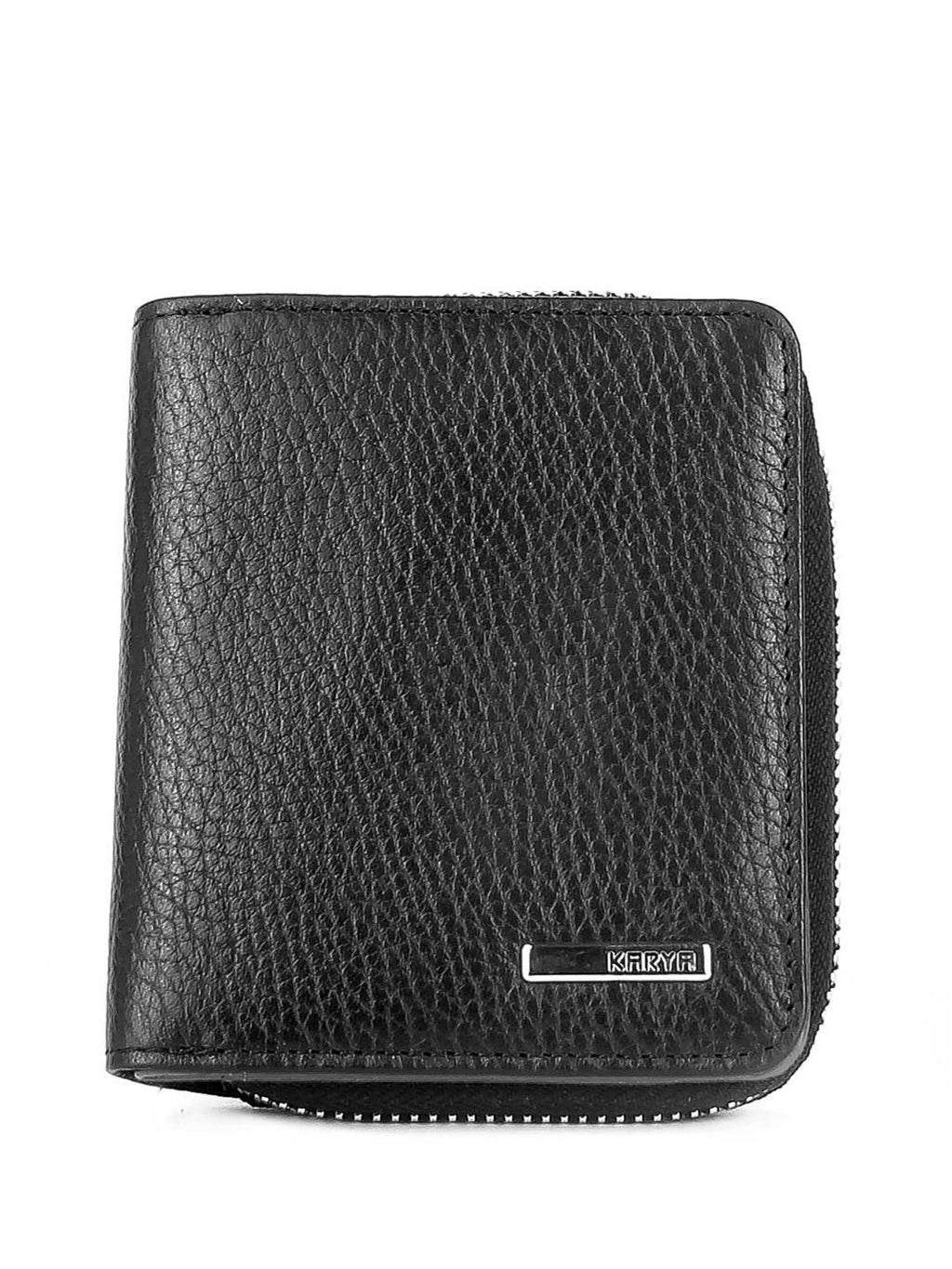 Cartera de piel italiana Negro 2012-45