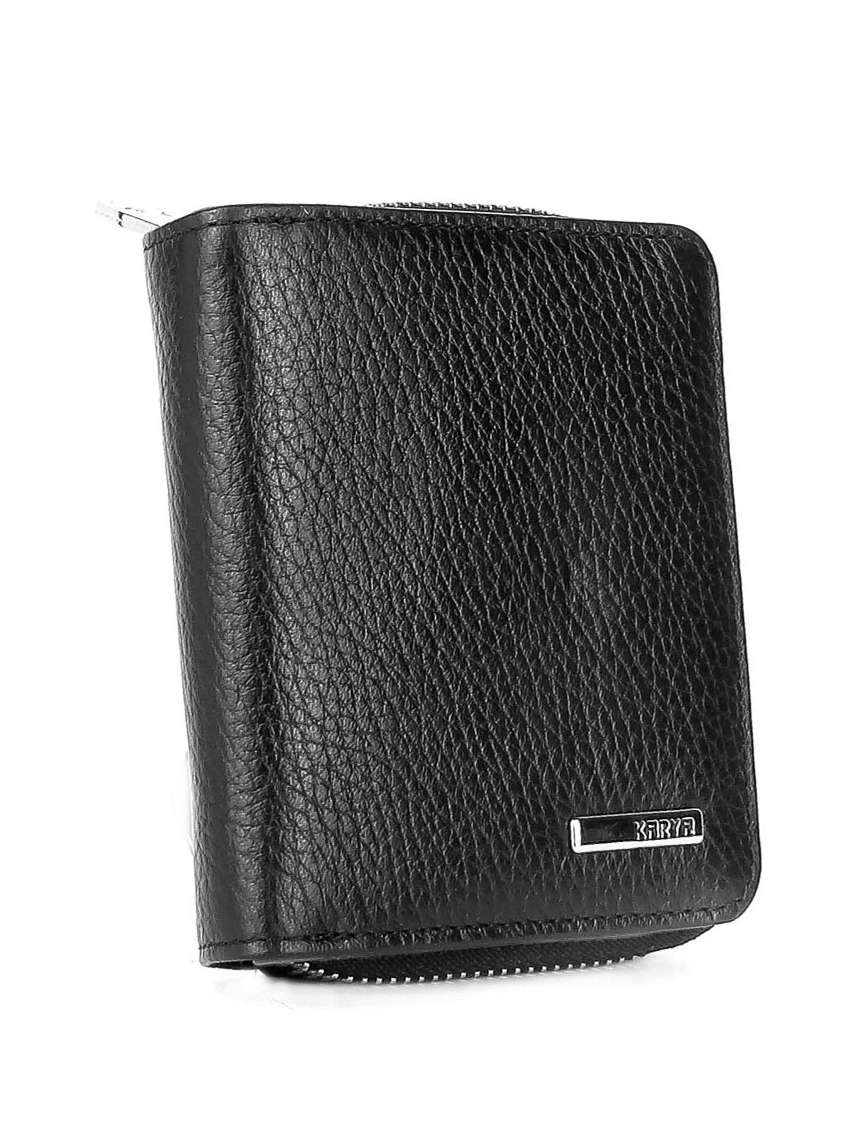 Cartera de piel italiana Negro 2012-45