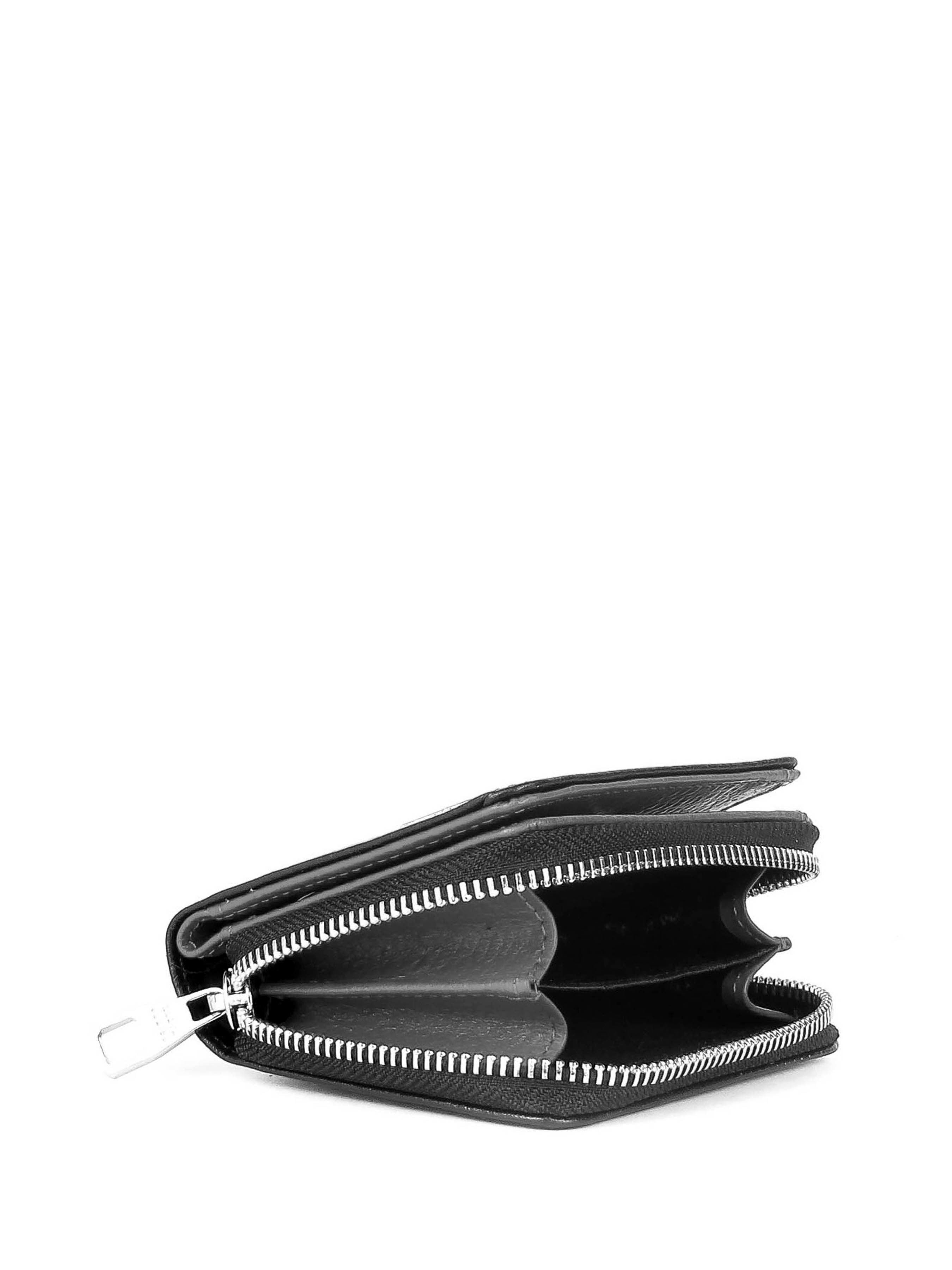 Cartera de piel italiana Negro 2012-45